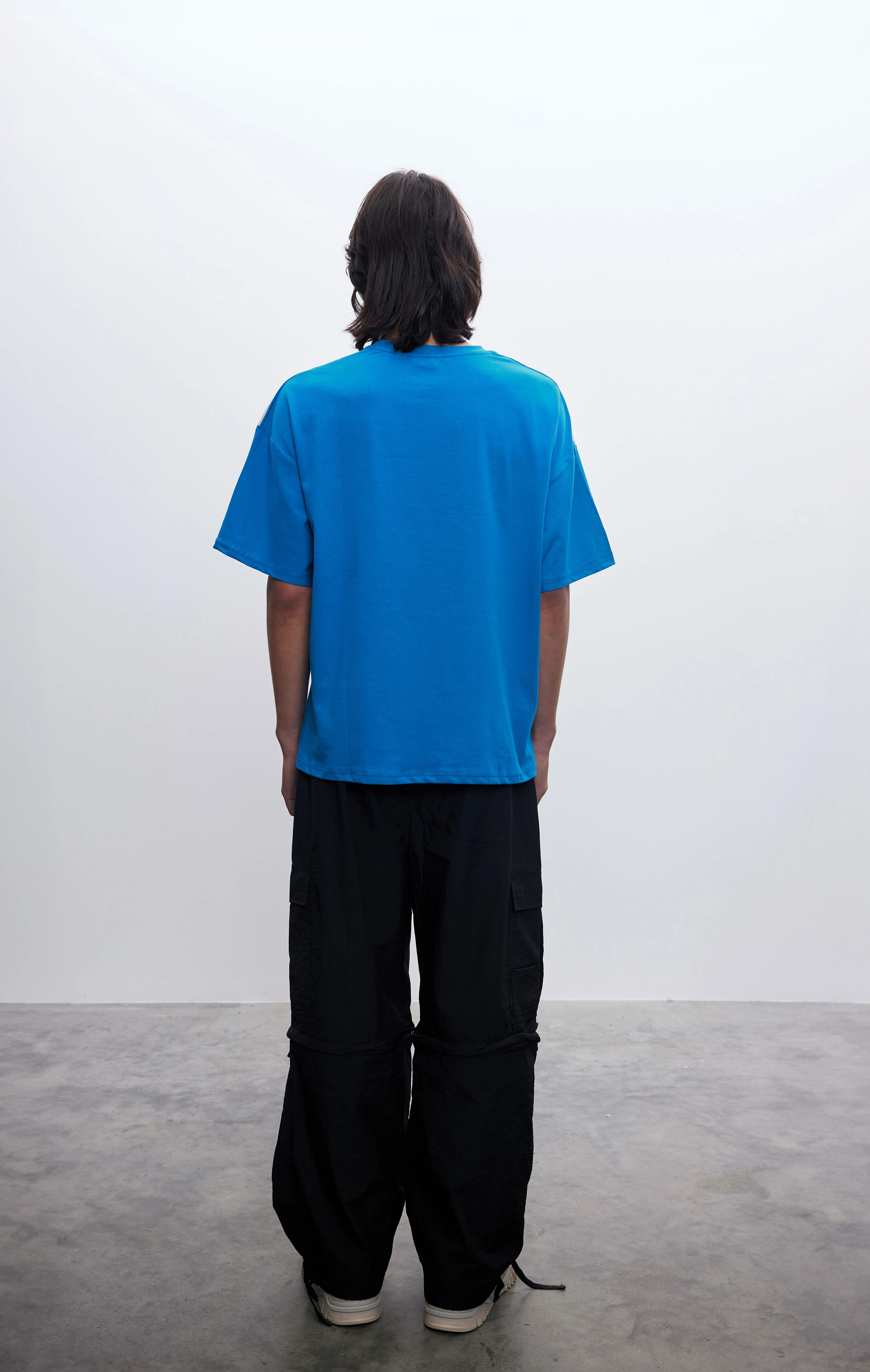 Erkek Frontrunner Mavi Jersey T-shirt