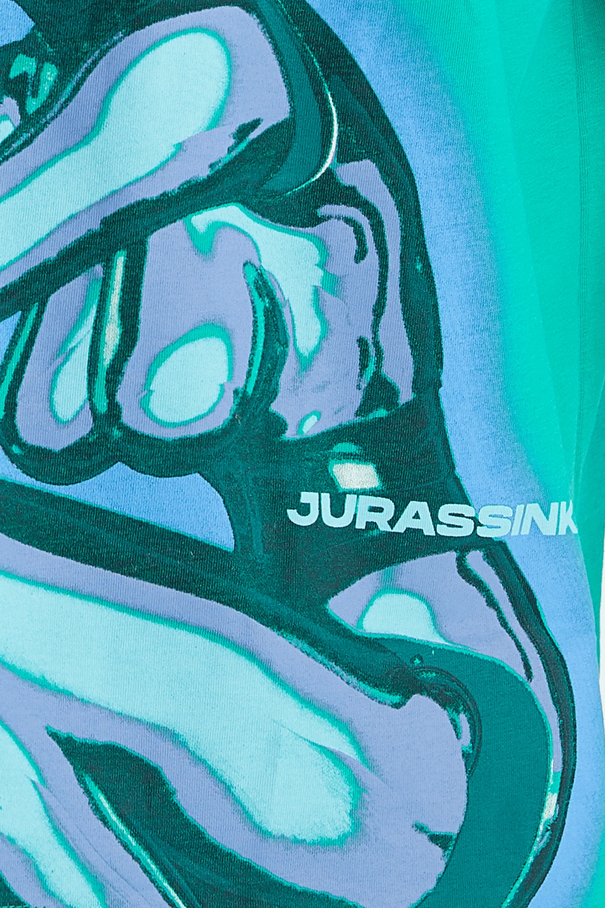 Erkek Green Spect Baskılı Kısa Kollu Oversize T-shirt