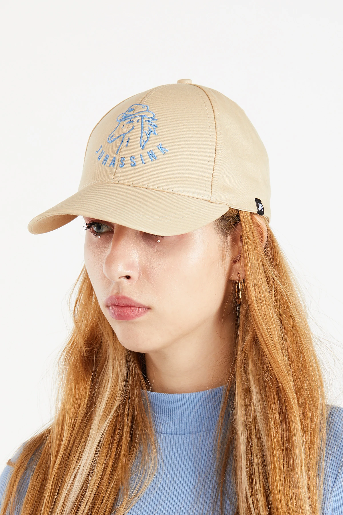 Kadın Nakış işlemeli Bej Şapka