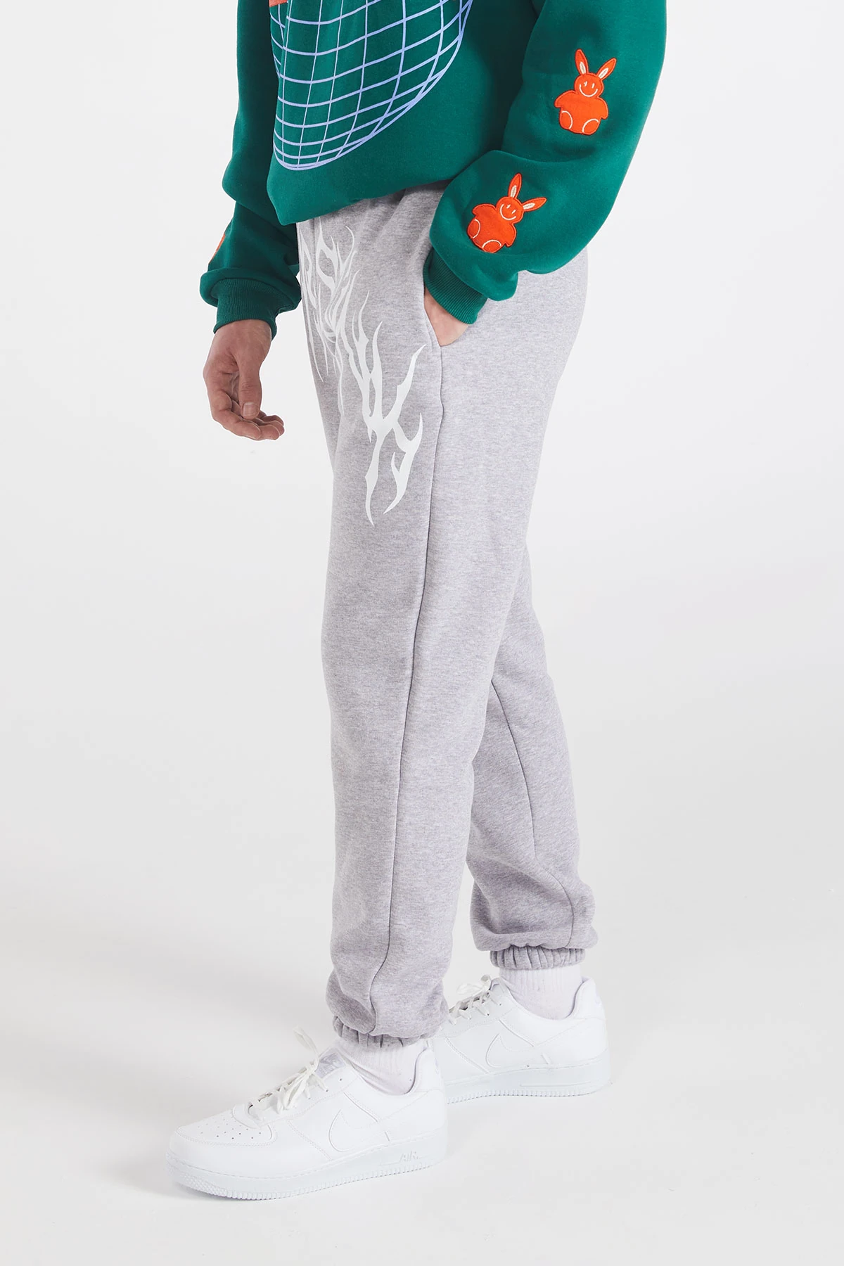 Erkek Baskılı Jogger Eşofman Altı