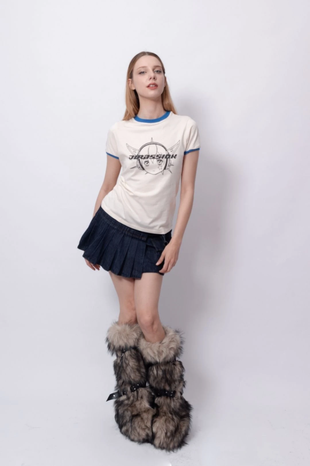 Astra Baskılı Kısa kollu Basic  Kadın T-shirt