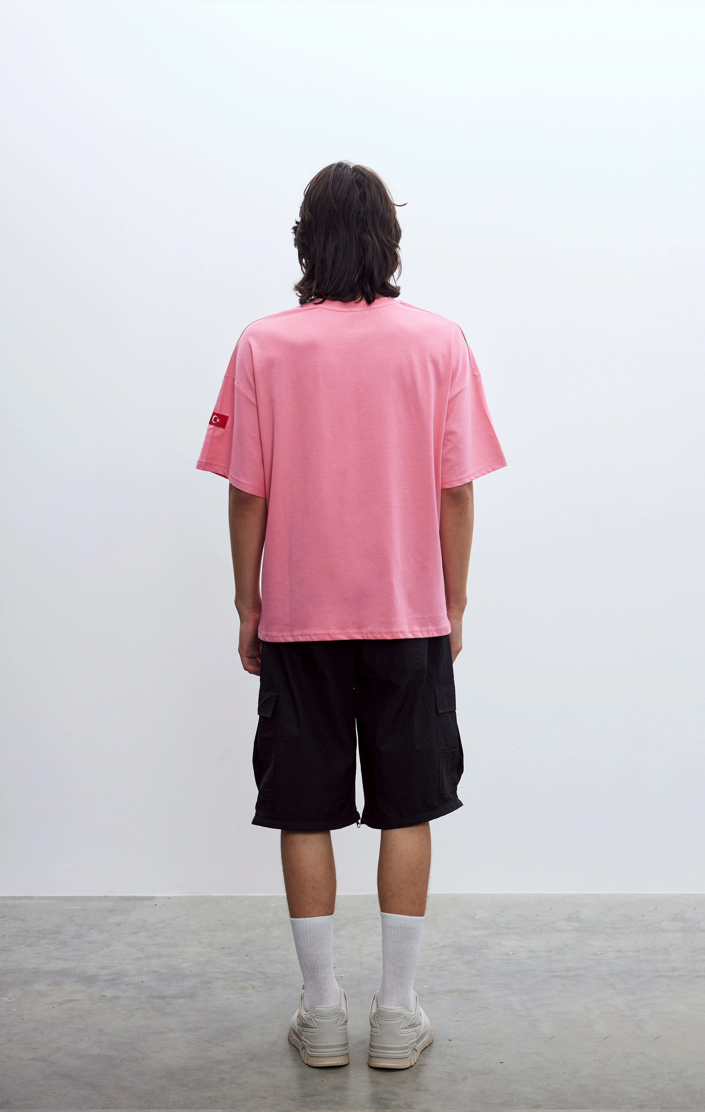 Erkek Frontrunner Pembe Jersey T-shirt