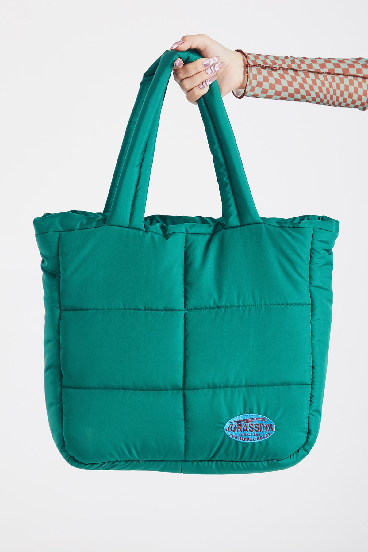Unisex Yeşil Simple Bag Puffer Çanta