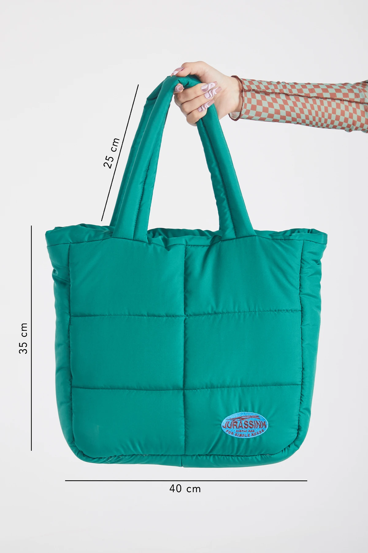 Unisex Yeşil Simple Bag Puffer Çanta