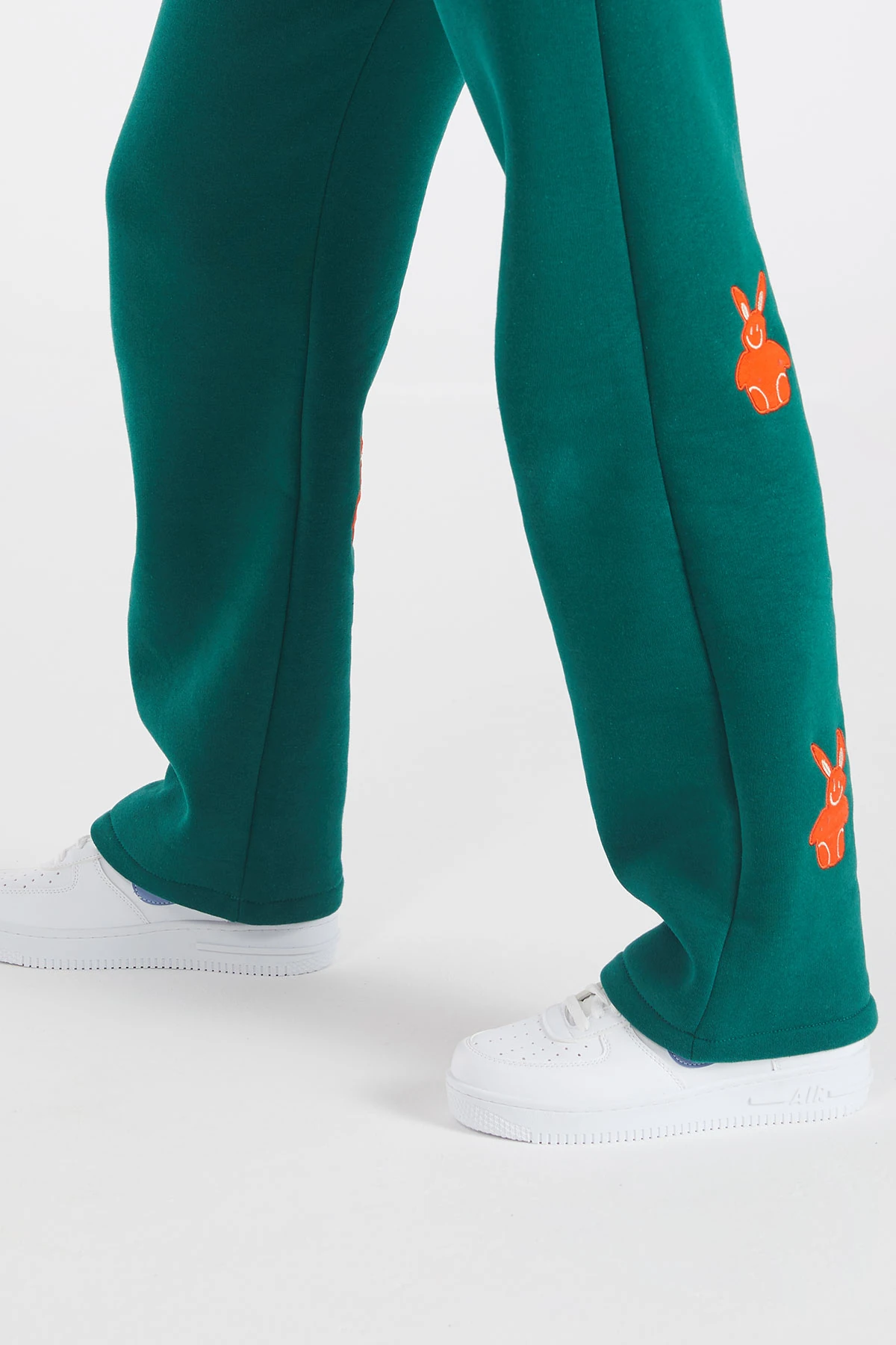 Kadın Arkası Baskılı Straight Fit Pantolon