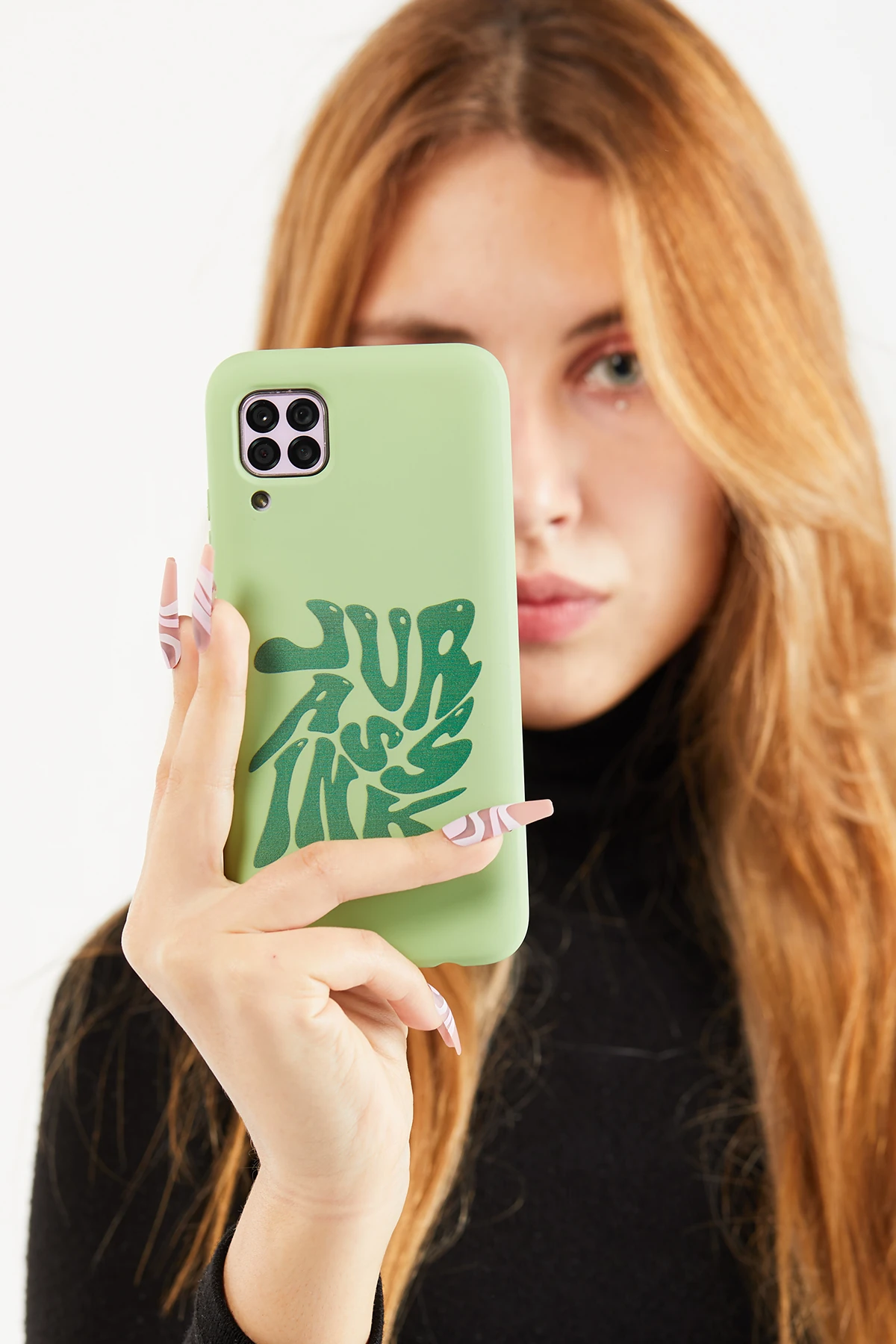 Huawei Uyumlu Groovy Yeşil Telefon Kılıfı