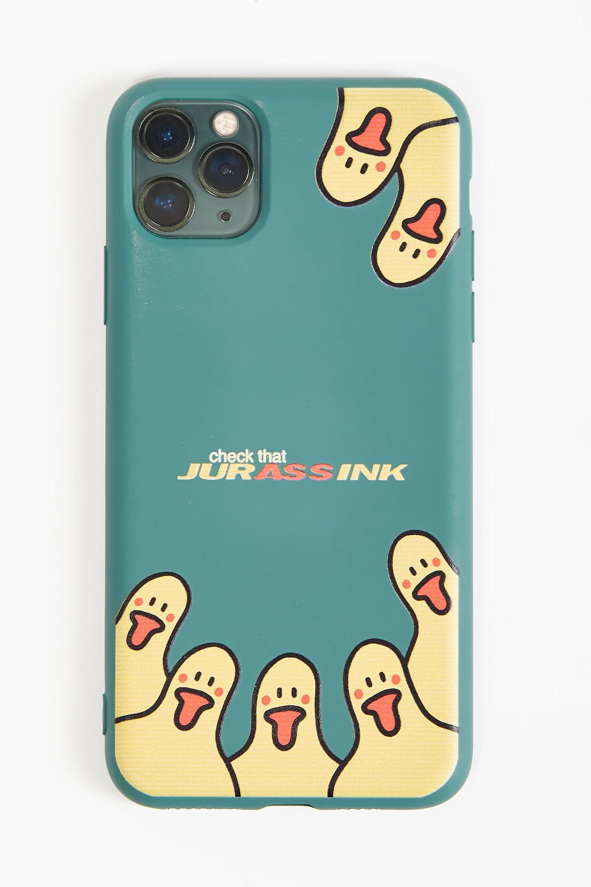 Iphone Uyumlu Curious Ducks Yeşil Telefon Kılıfı