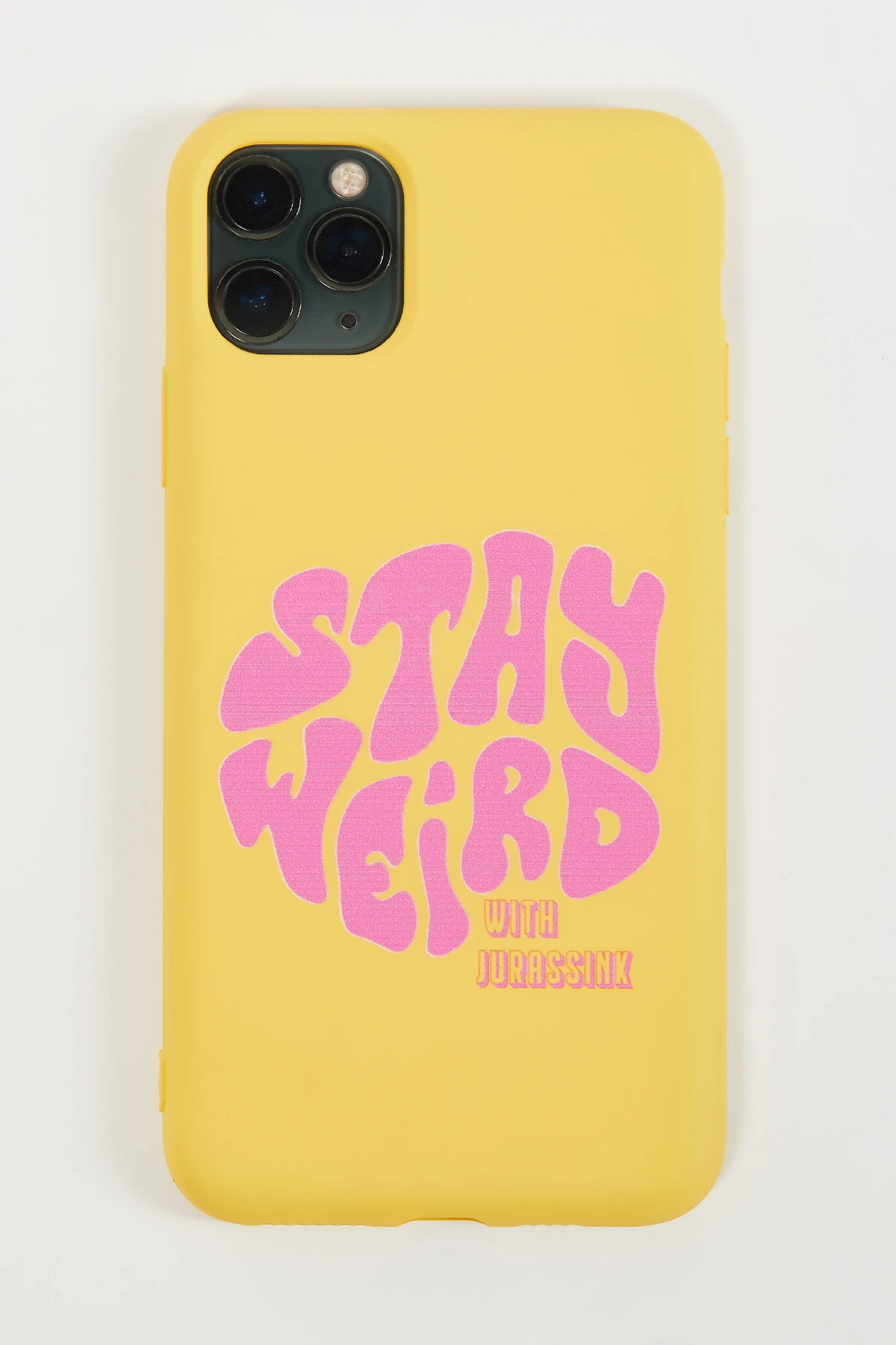 Iphone Uyumlu Stay Weird Sari Telefon Kılıfı