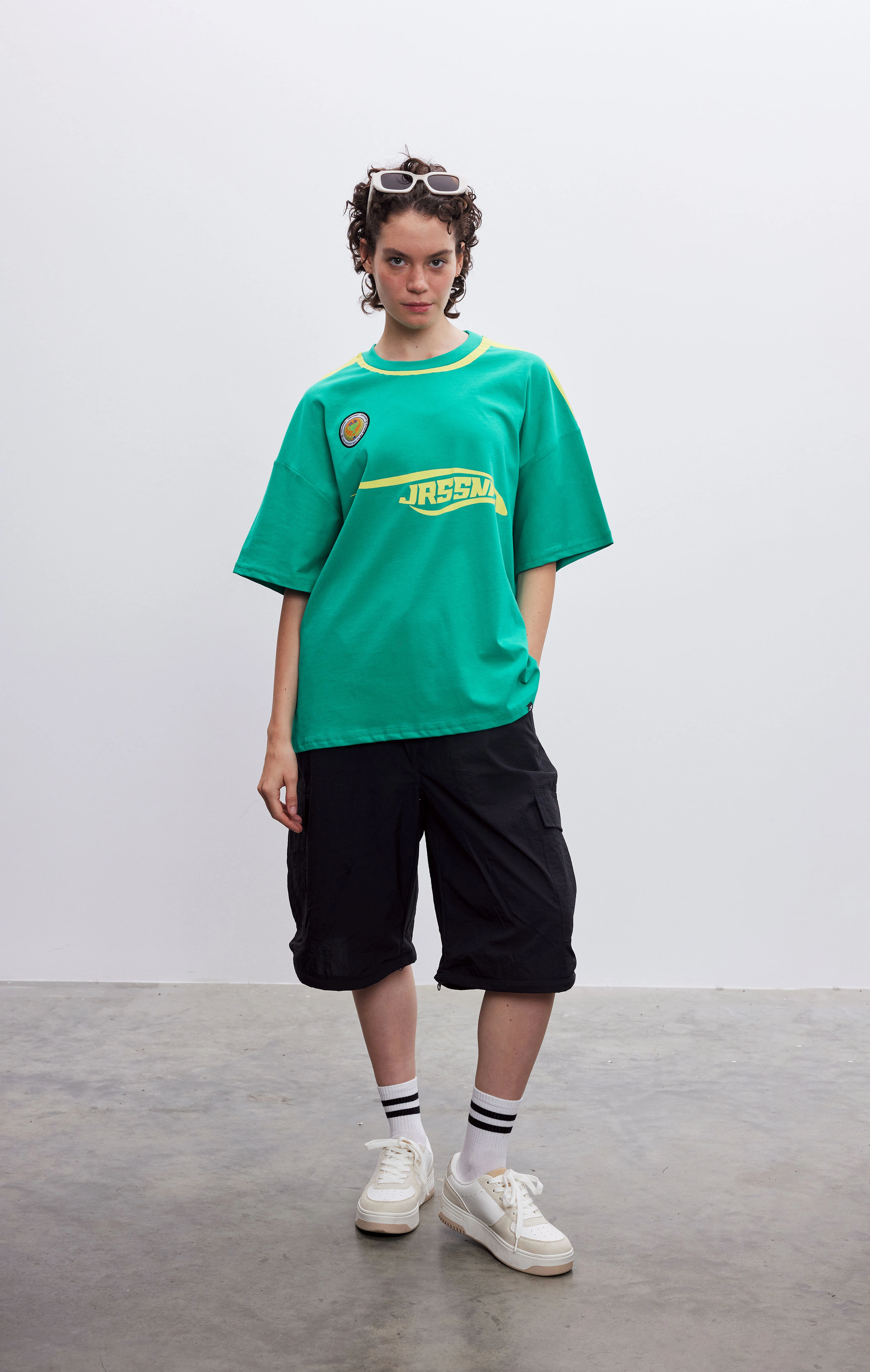 Kadın Frontrunner Yeşil Jersey T-shirt