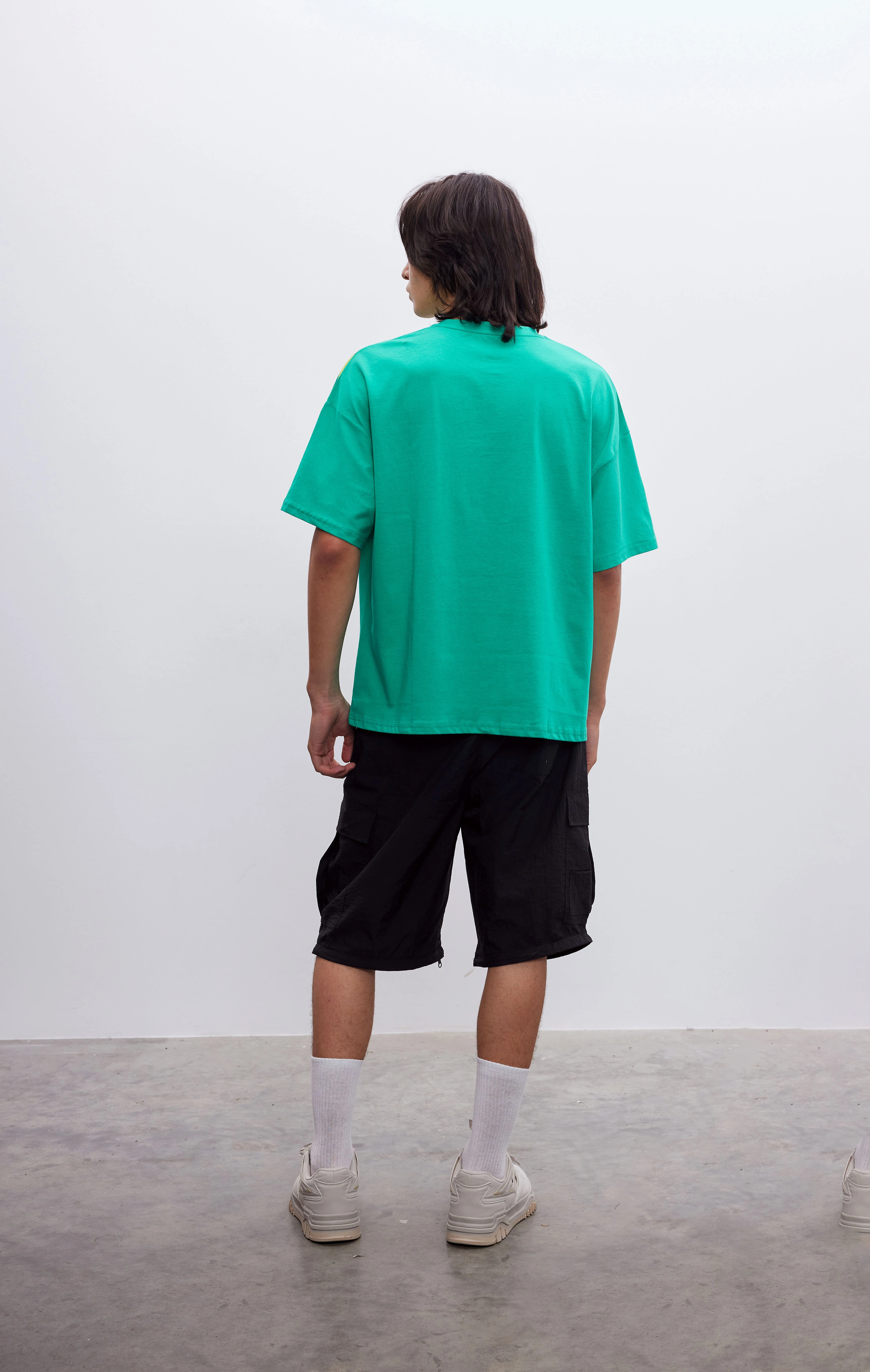 Erkek Frontrunner Yeşil Jersey T-shirt