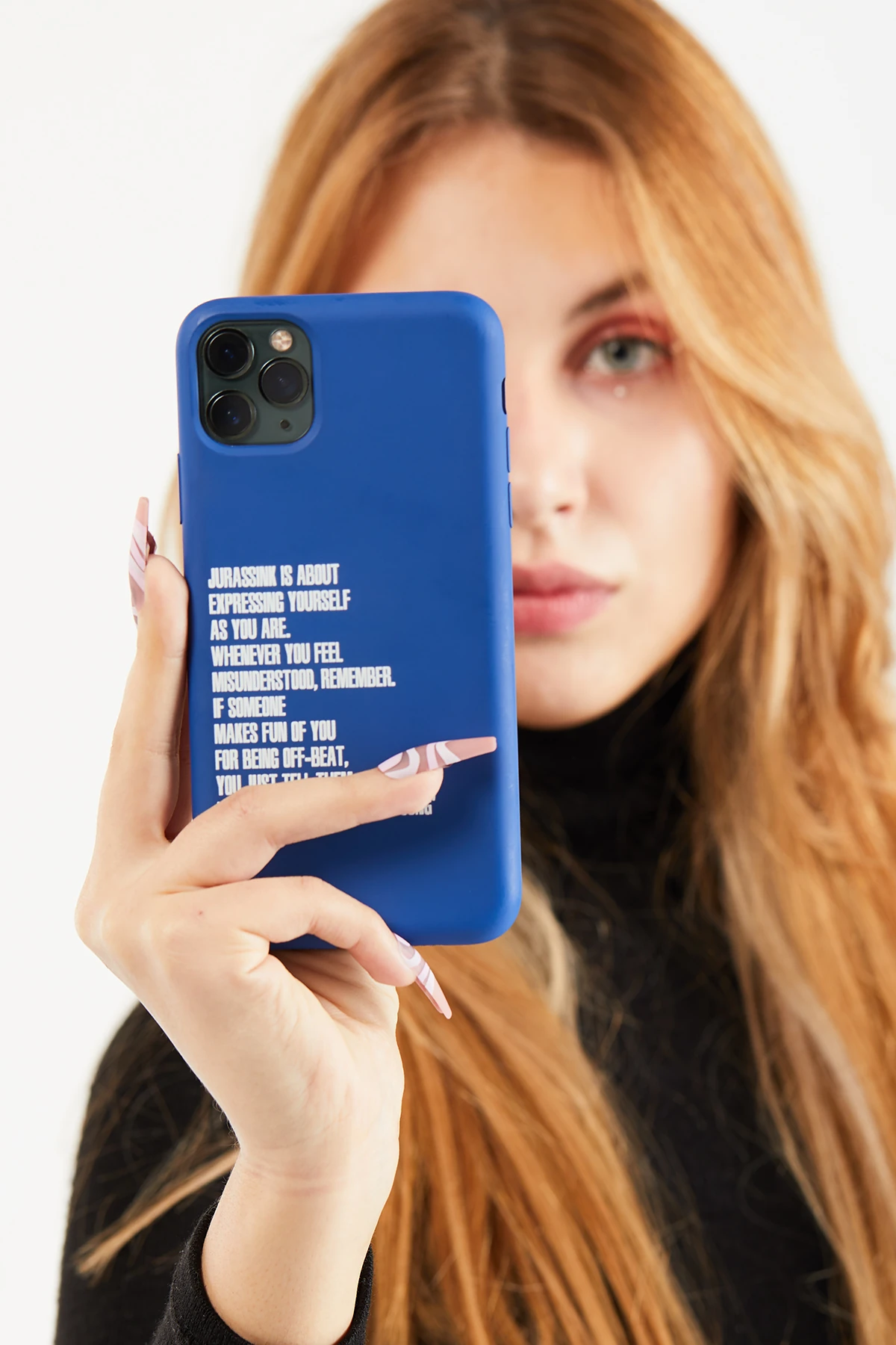 İphone Uyumlu As You Are Lacivert Telefon Kılıfı