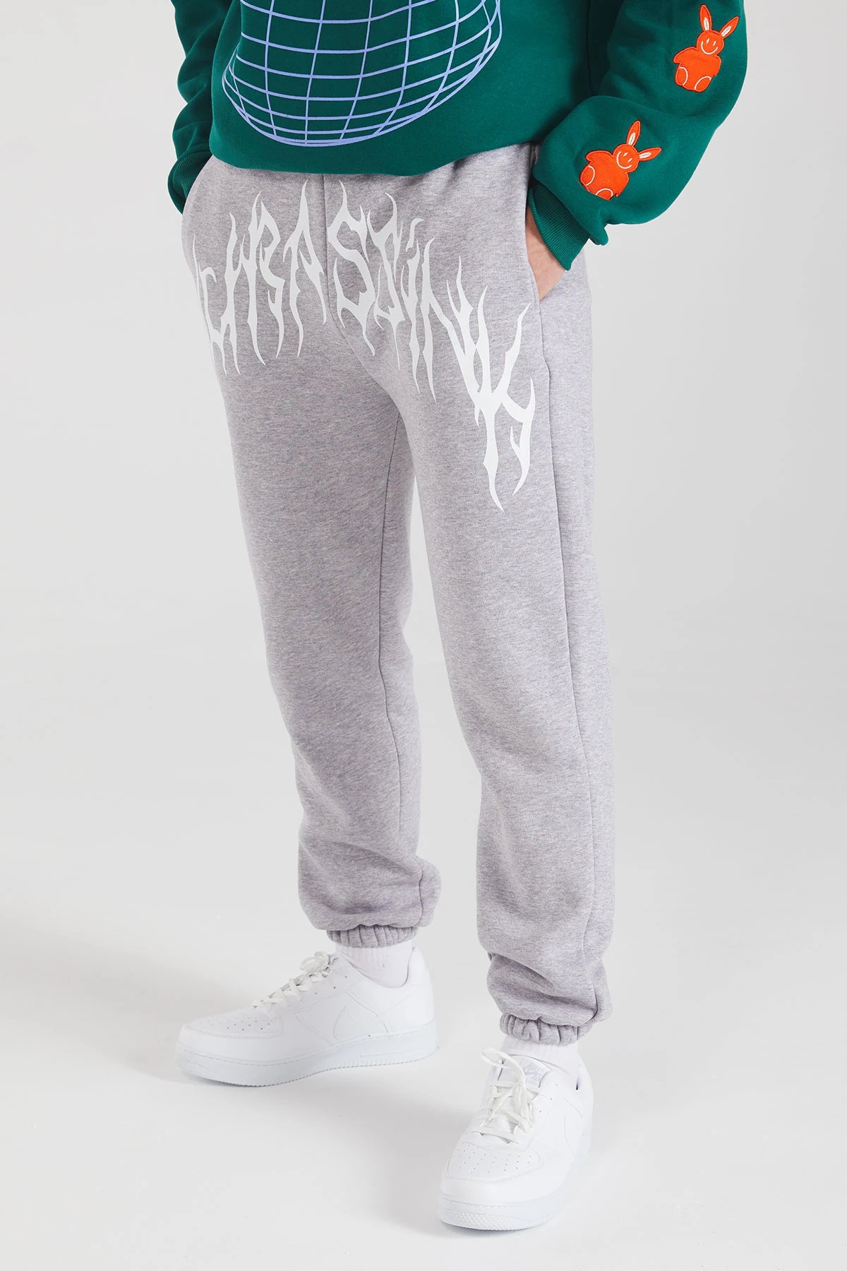 Erkek Baskılı Jogger Eşofman Altı