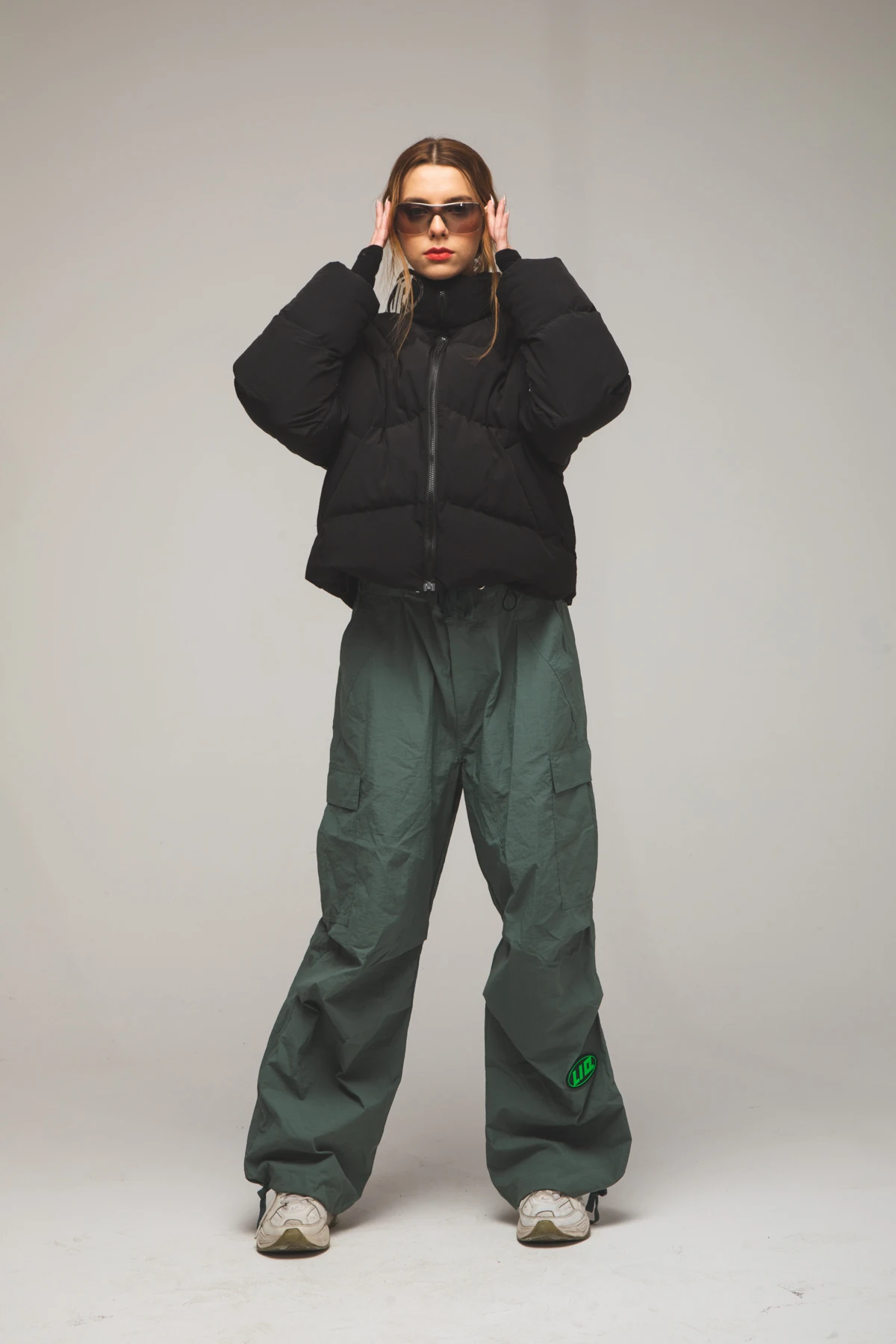 Kadın Siyah Puffer Mont