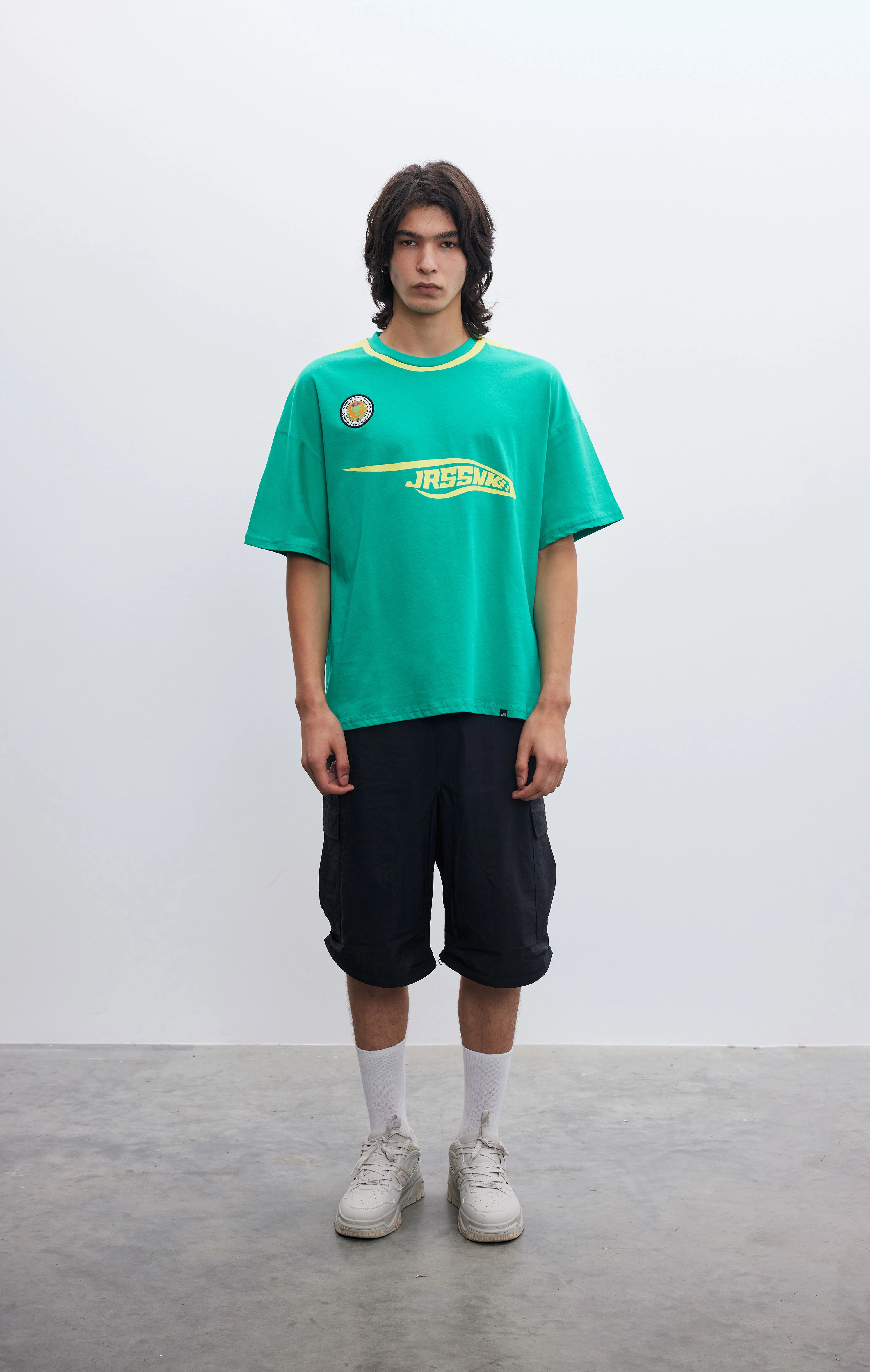 Erkek Frontrunner Yeşil Jersey T-shirt