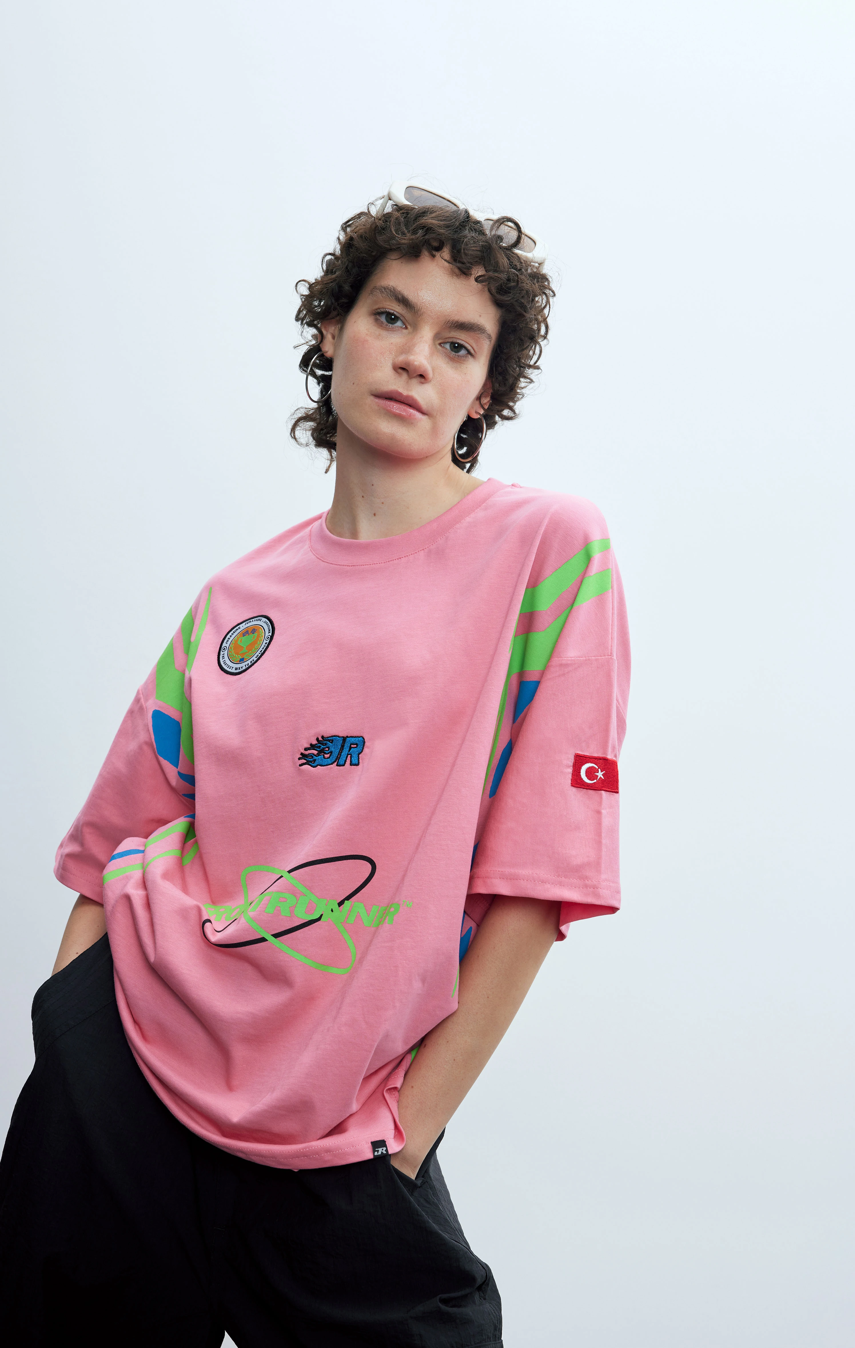 Kadın Frontrunner Pembe Jersey T-shirt