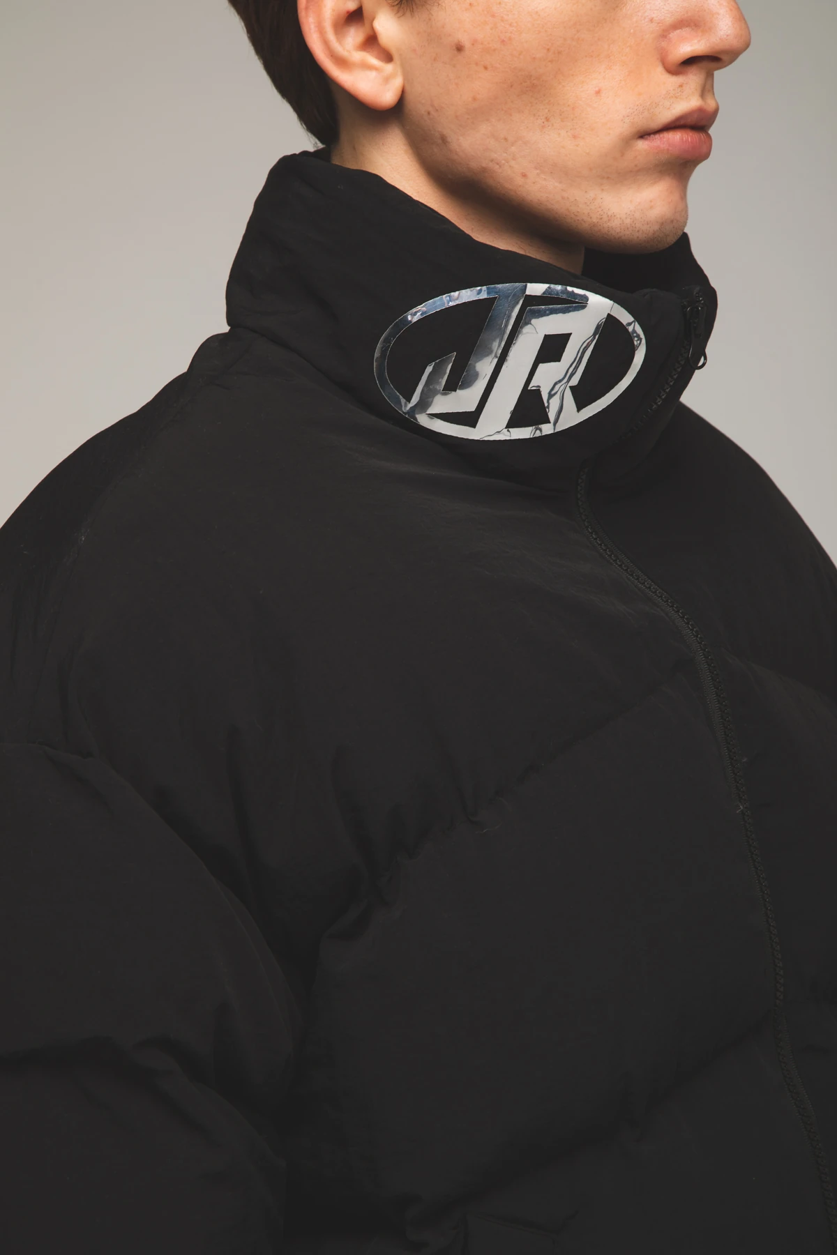 Erkek Siyah Puffer Mont