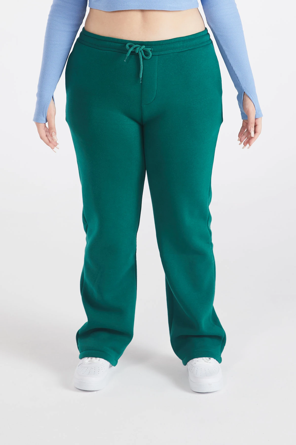 Kadın Arkası Baskılı Straight Fit Pantolon