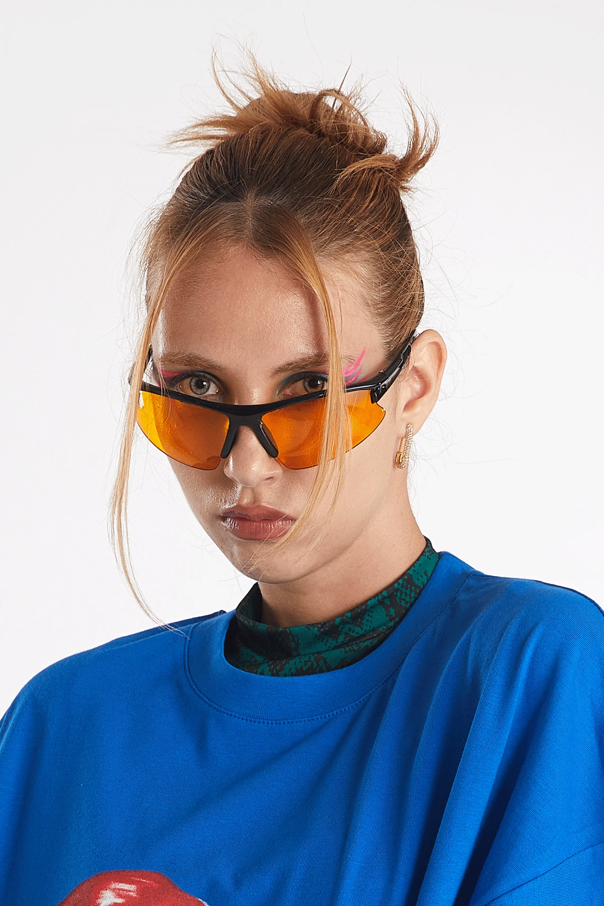 Unisex Turuncu Cyber Güneş Gözlüğü