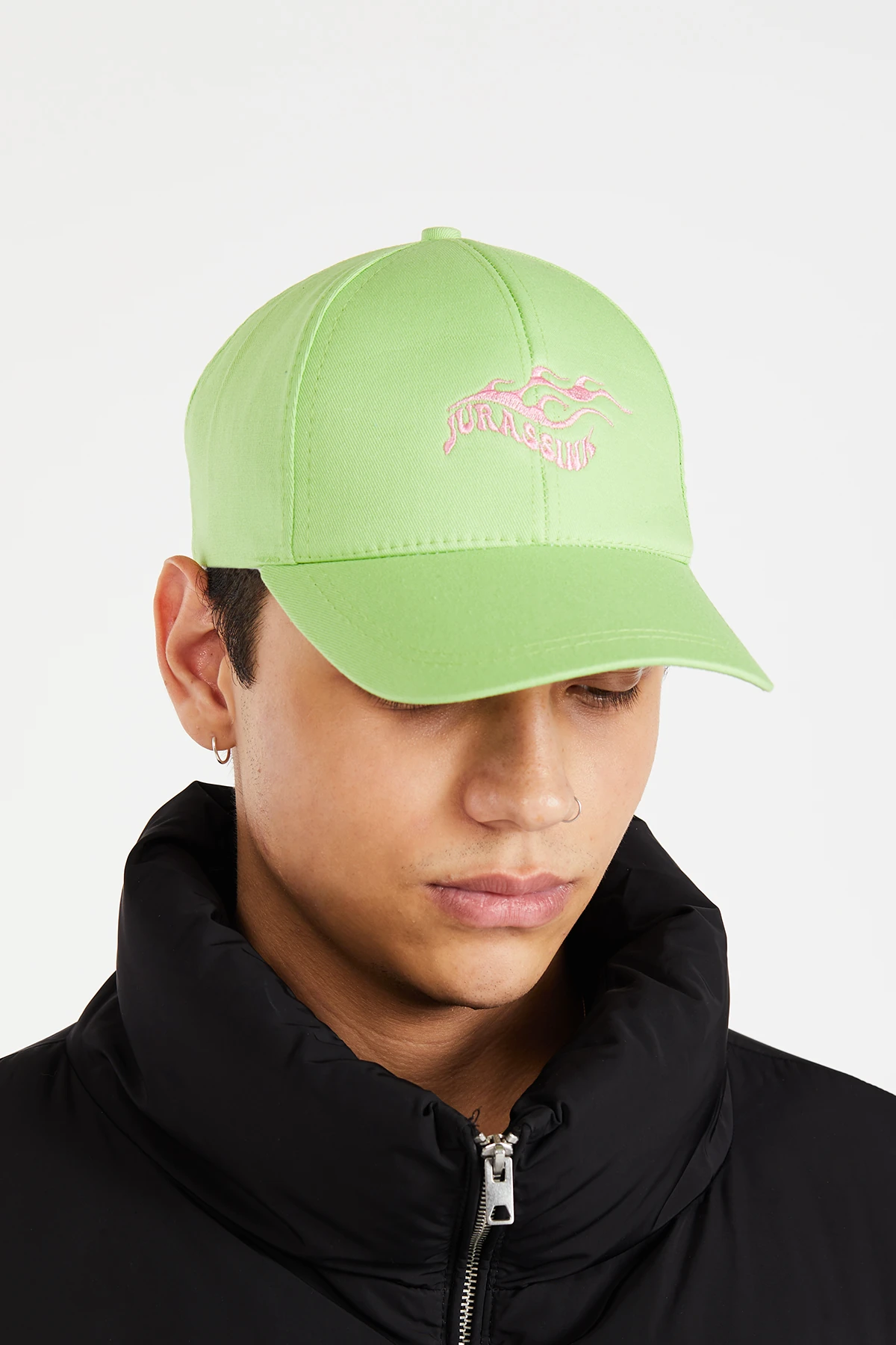 Erkek Nakış işlemeli Yeşil Şapka