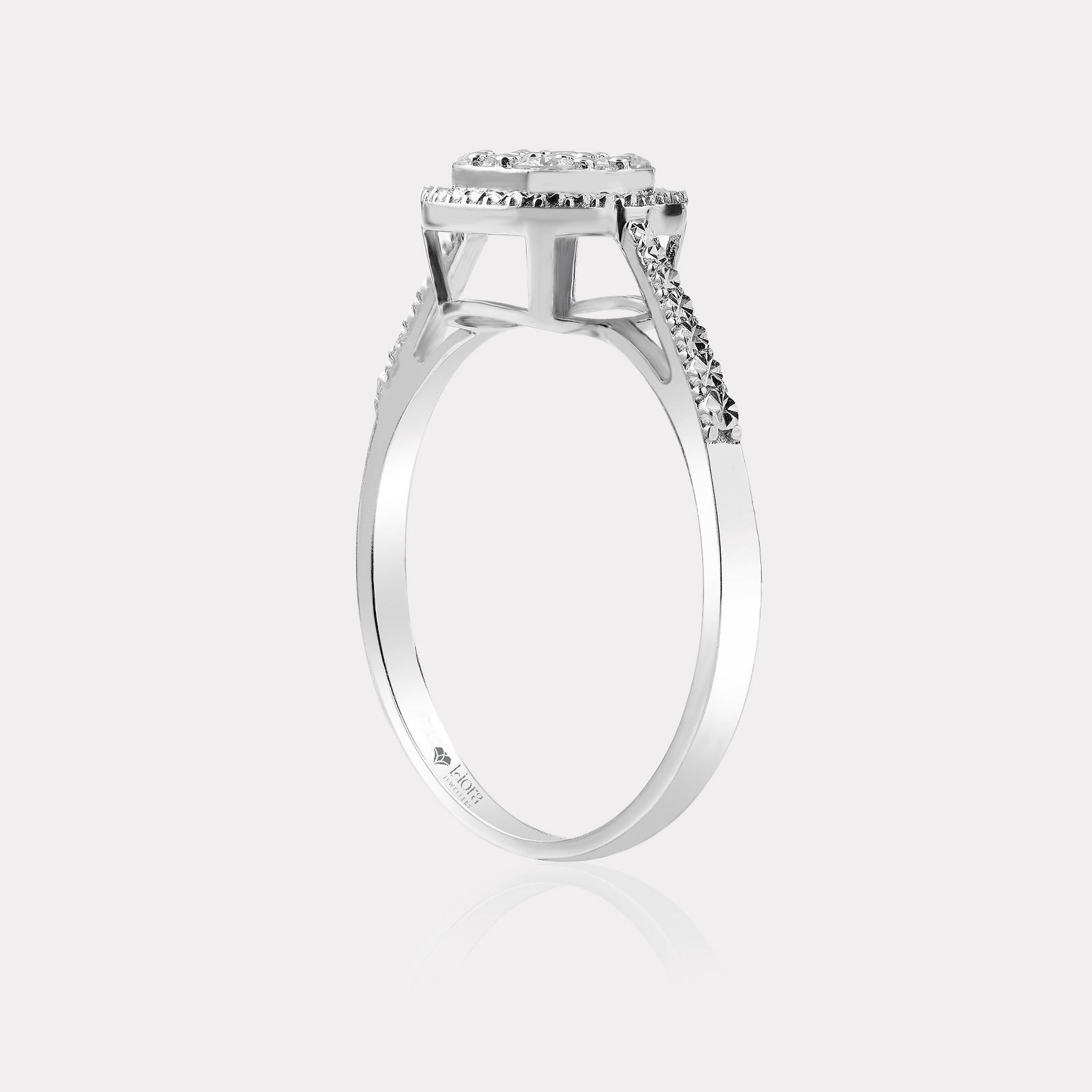 0.20 Carat Laboratuvar Pırlanta Baget Yüzük