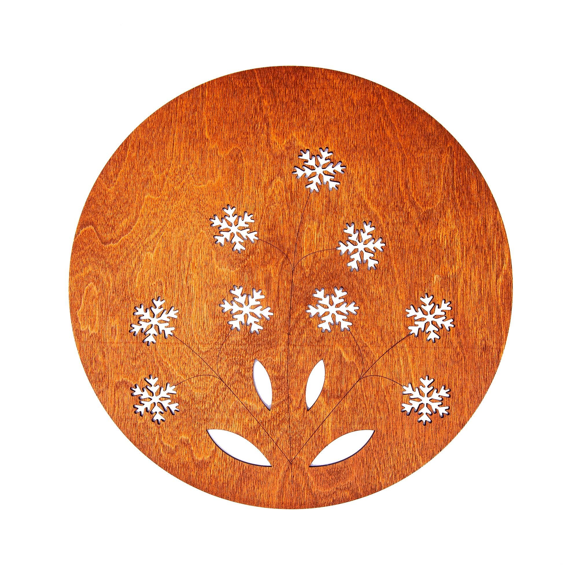 Snowflake Tree Ahşap Supla Takımı - Rose