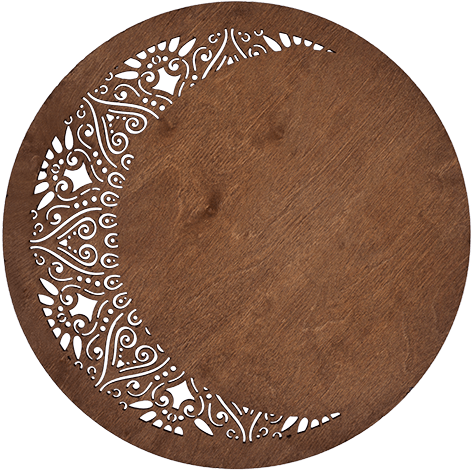 Crescent Ahşap Supla Takımı - Ceviz