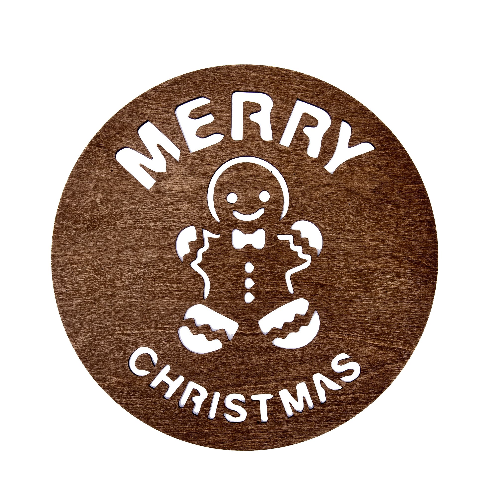 Gingerbread Man Ahşap Supla Takımı - Wenge