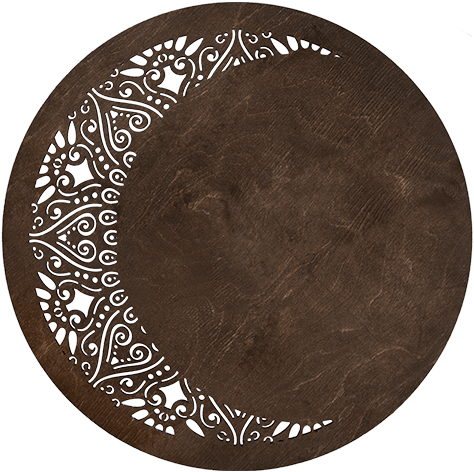 Crescent Ahşap Supla Takımı - Wenge