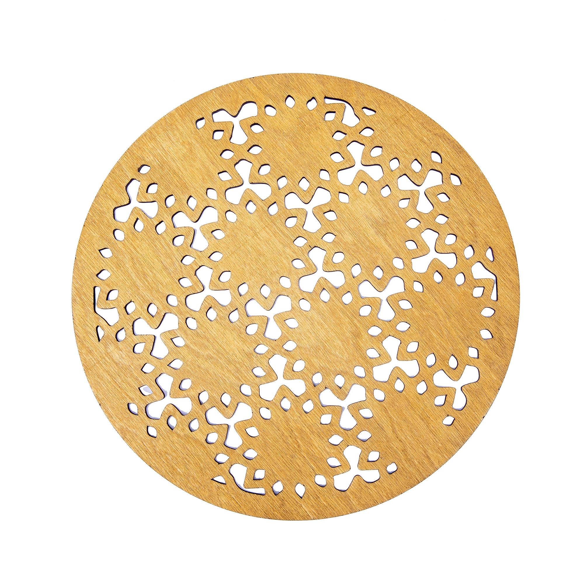 Ball Snowflake Ahşap Supla Takımı - Petrol Yeşili