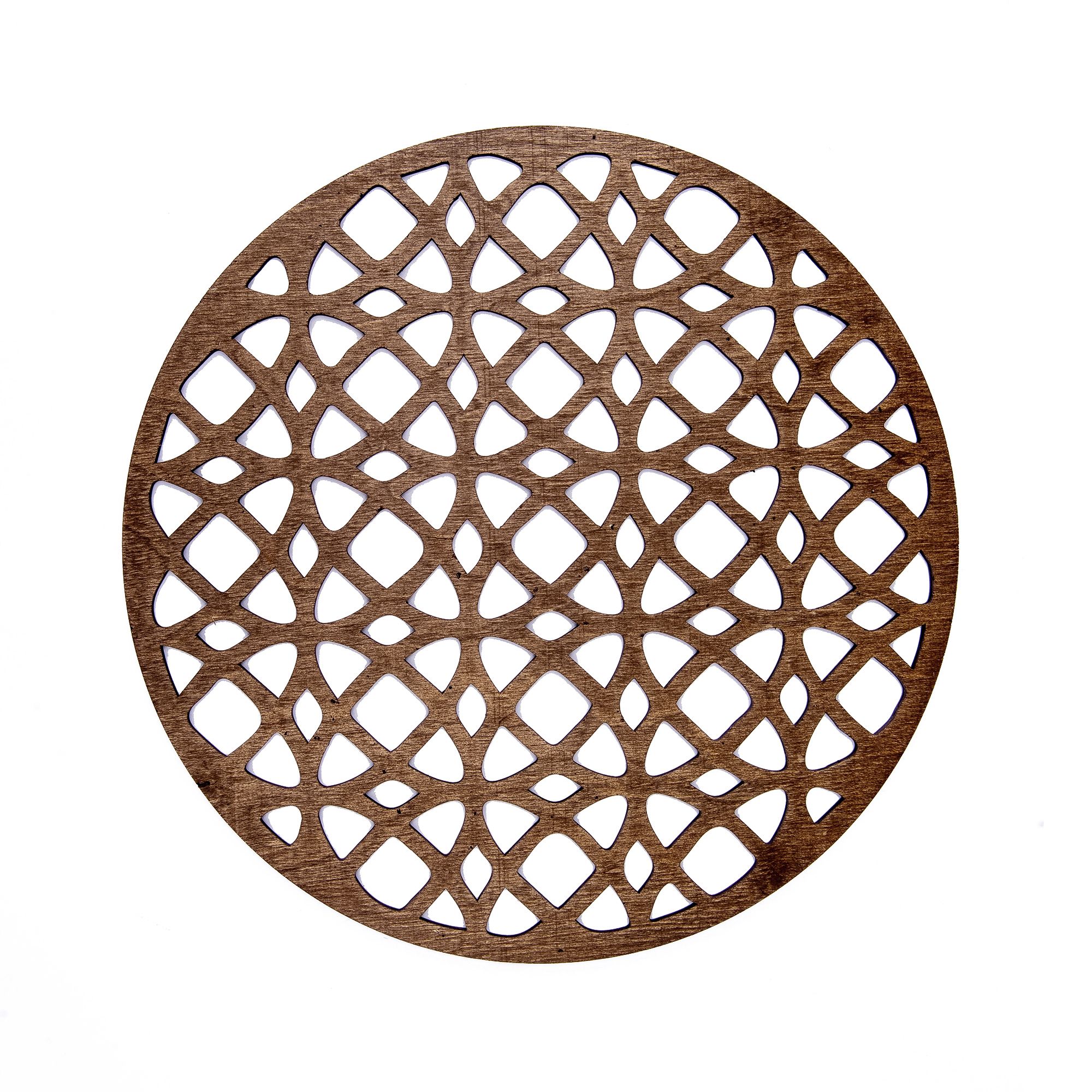 Complex Snowflake Ahşap Supla Takımı - Wenge
