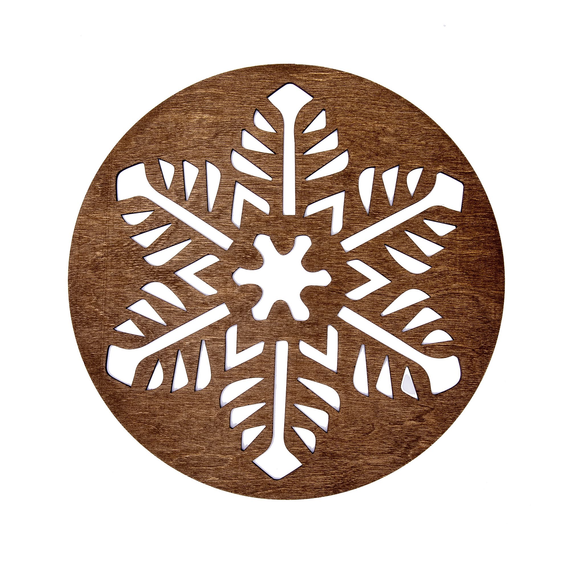 Big Snowflake Ahşap Supla Takımı - Wenge