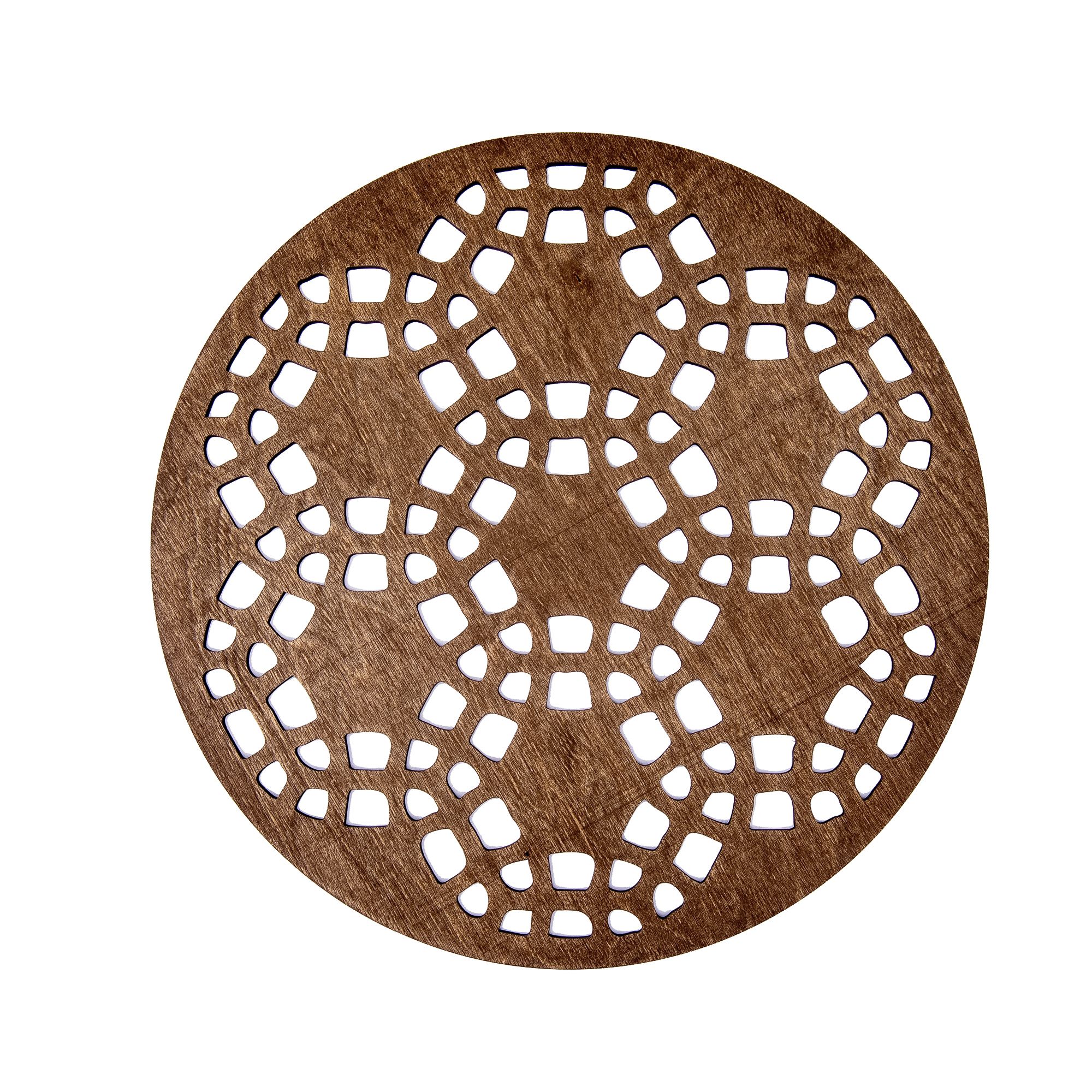 Sphere Snowflake Ahşap Supla Takımı - Wenge