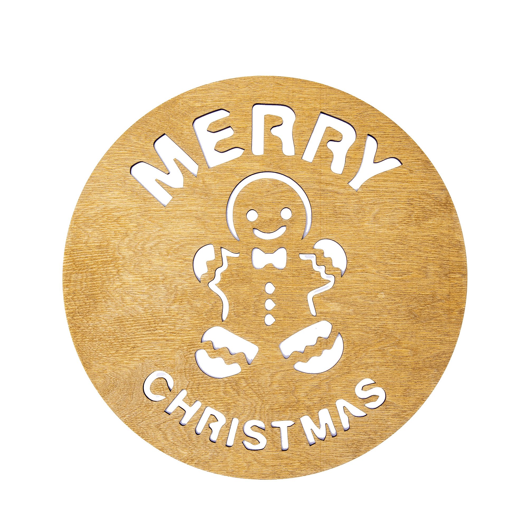 Gingerbread Man Ahşap Supla Takımı - Petrol Yeşili