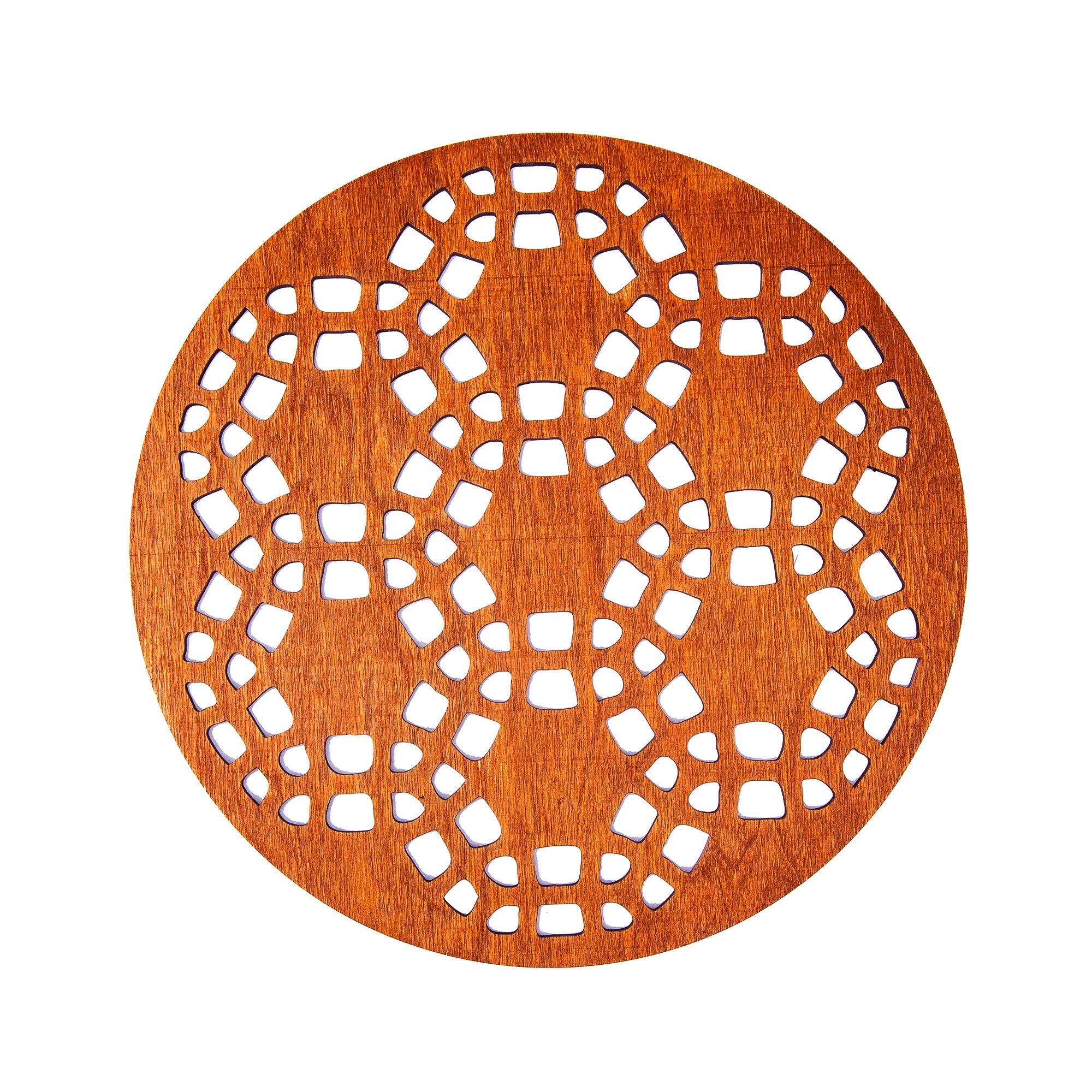 Sphere Snowflake Ahşap Supla Takımı - Rose