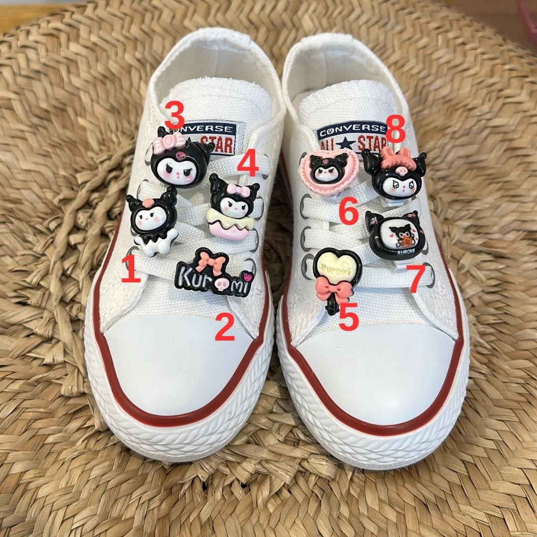 Kuromi Desen Bağcık Süsü-Adet