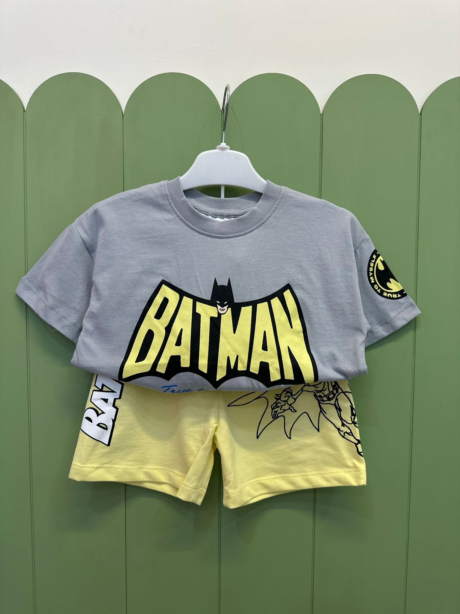 Batman Baskı Şortlu Takım 