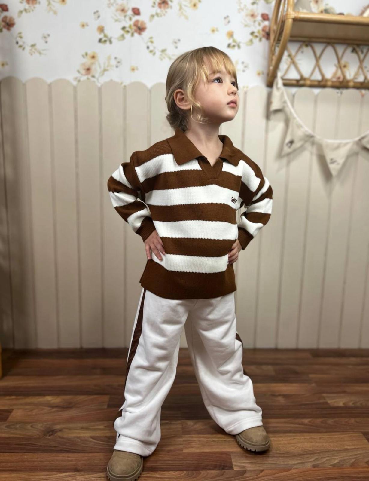 Polo Yaka Triko Kazaklı Alt Üst Takım-Unisex Model