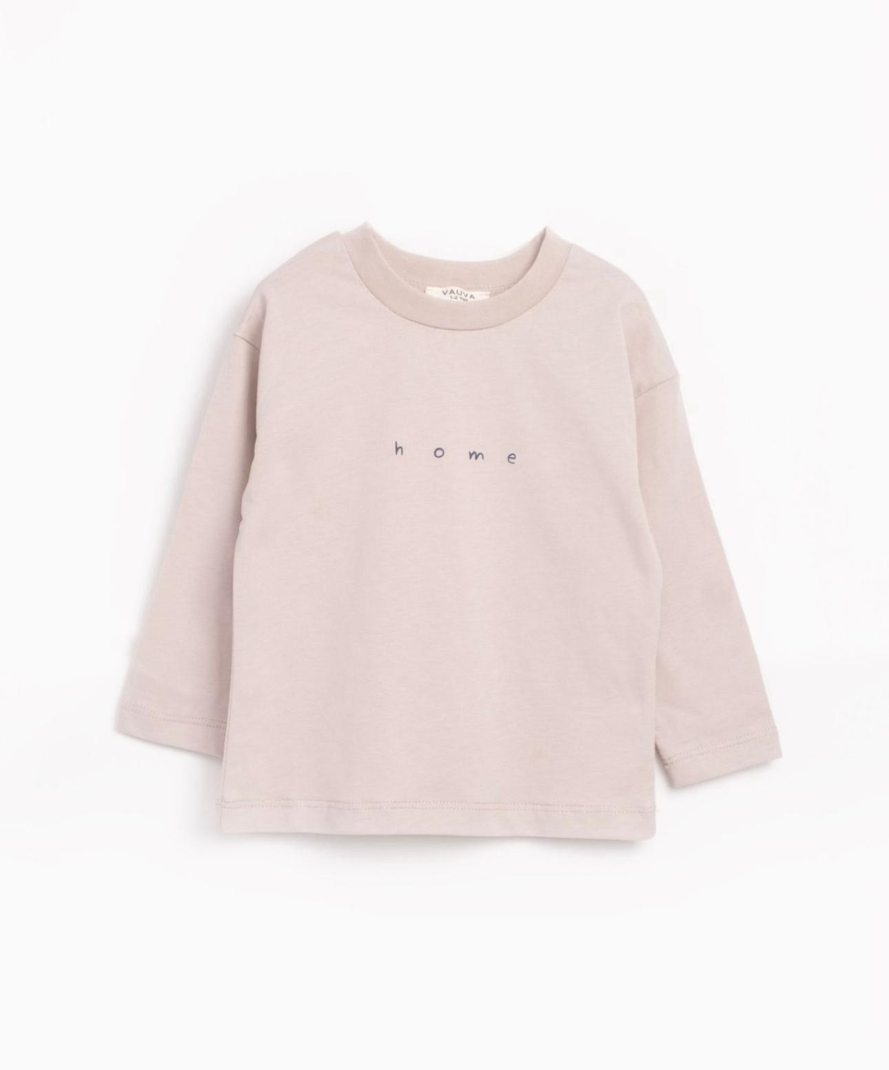 Sloganlı Basic Sweat - Taş