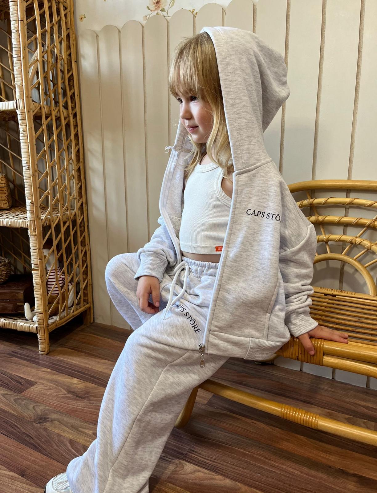 Gri Hırkalı Eşofman Takımı-Unisex Model