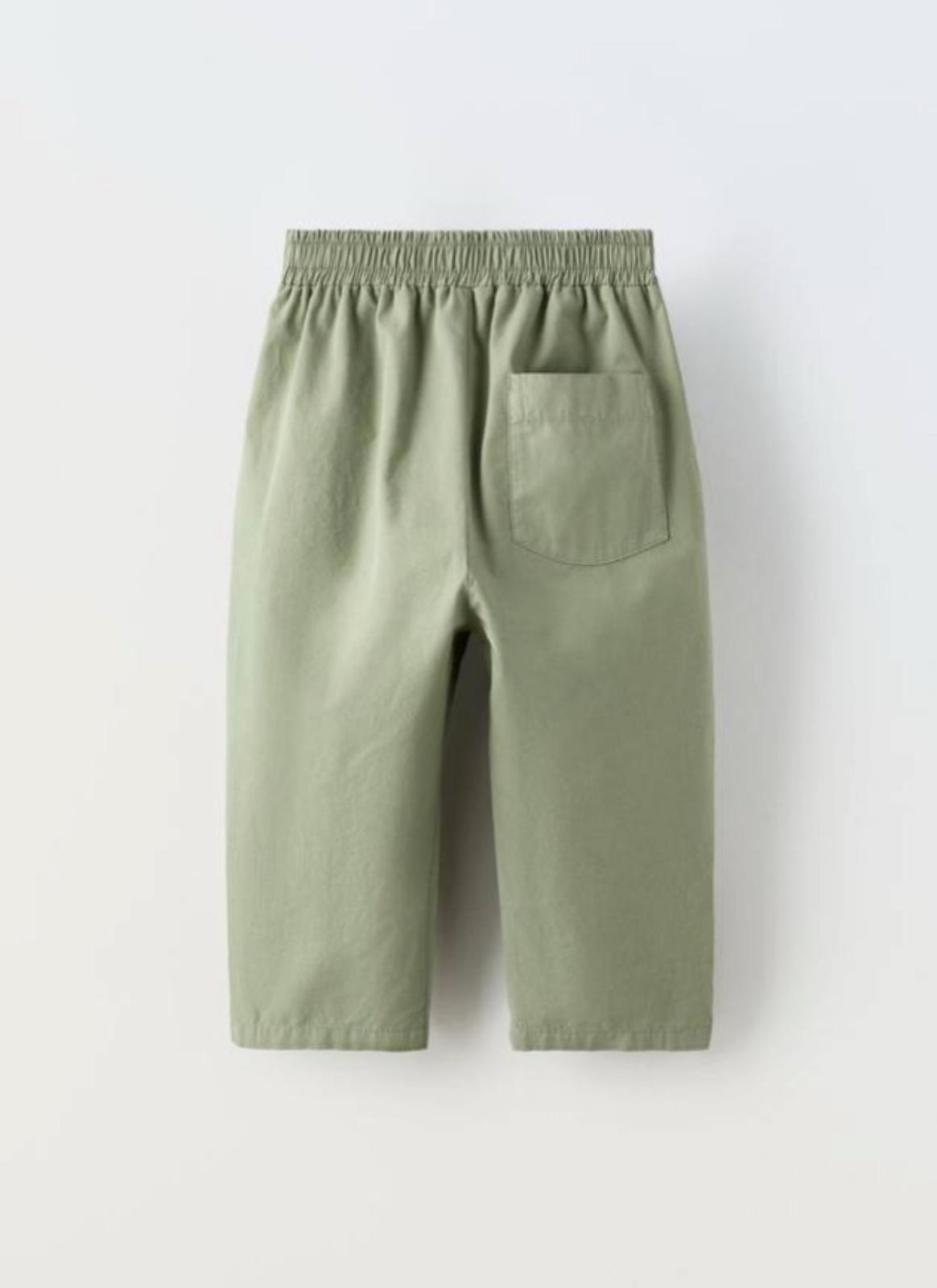 Yeşil Slouchy Pantolon 