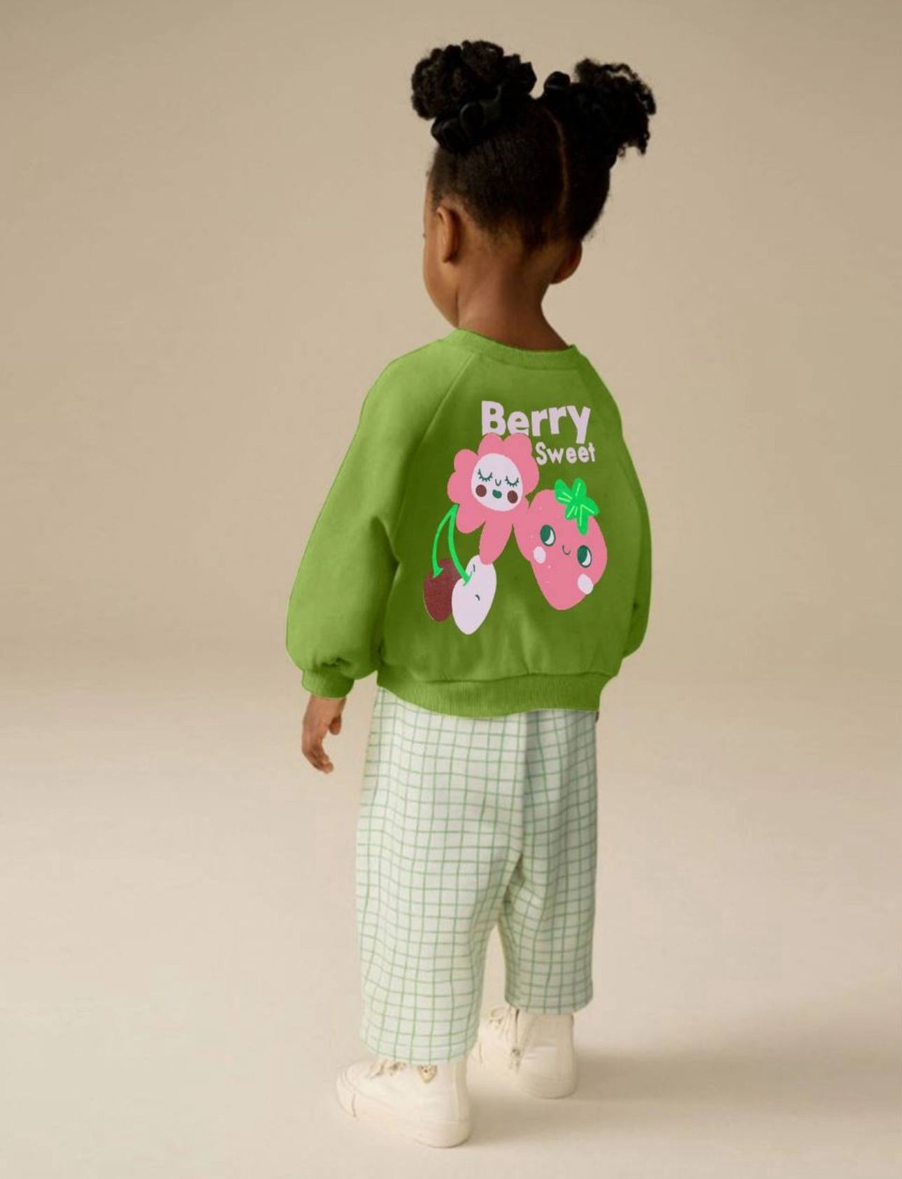 Berry Sweat Baskı Takım -Yeşil 
