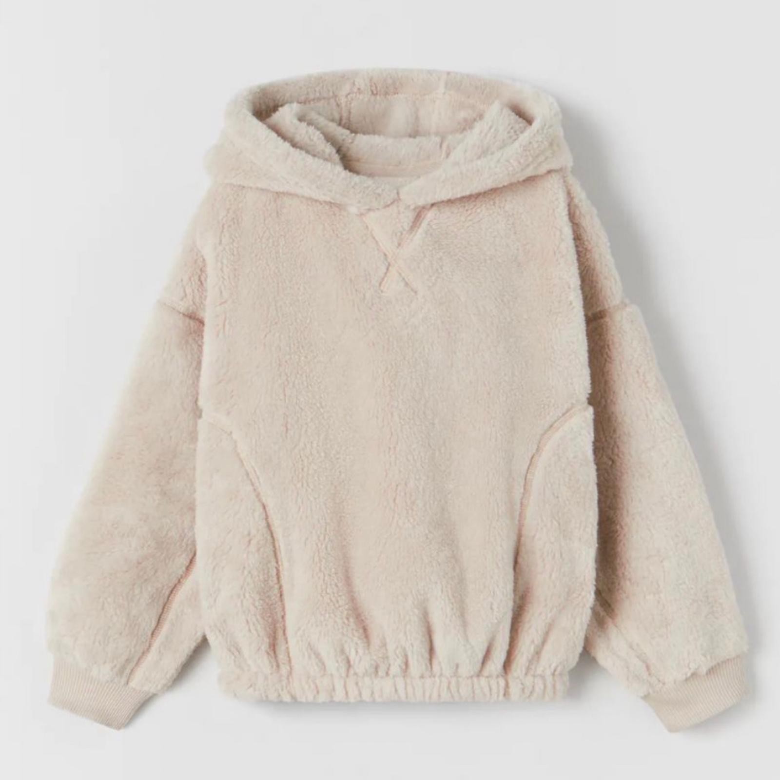 Peluş Sweat Krem