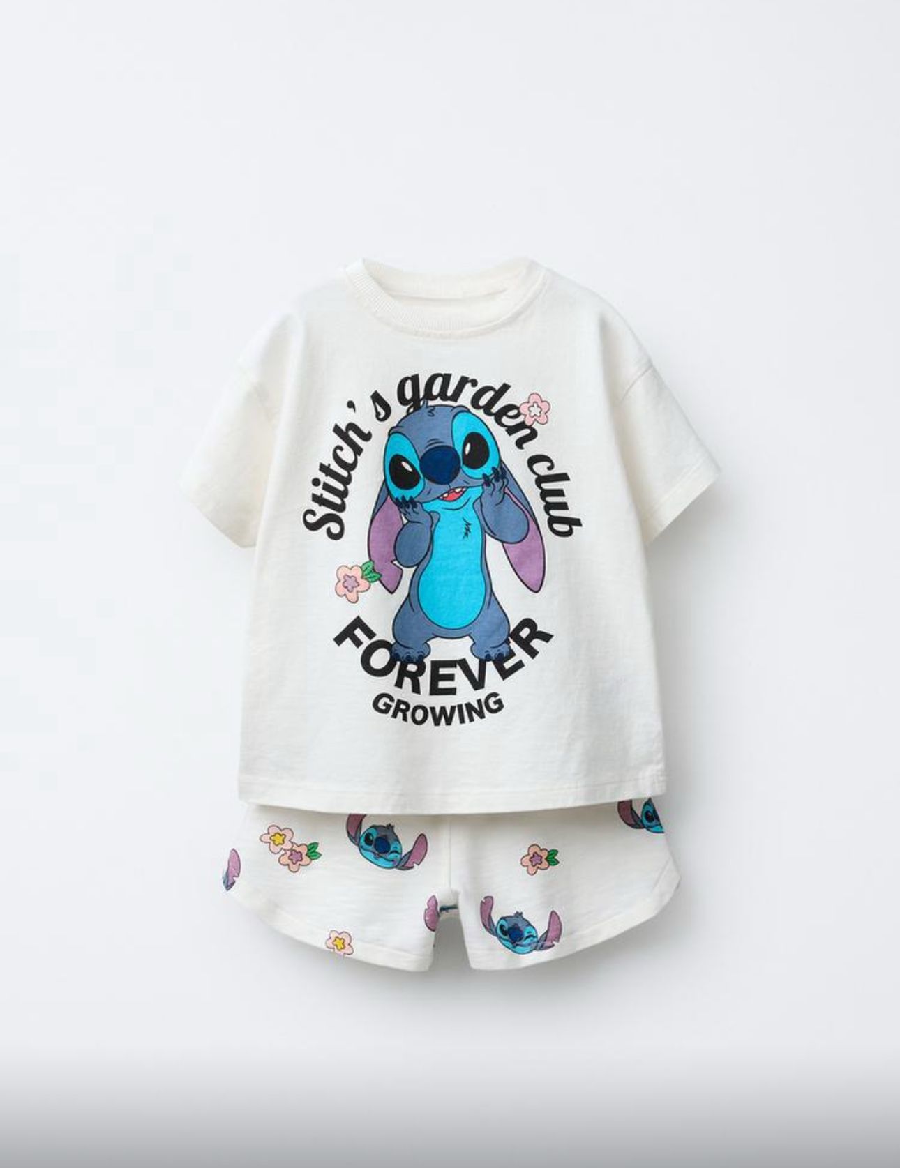 Stitch Şortlu Takım