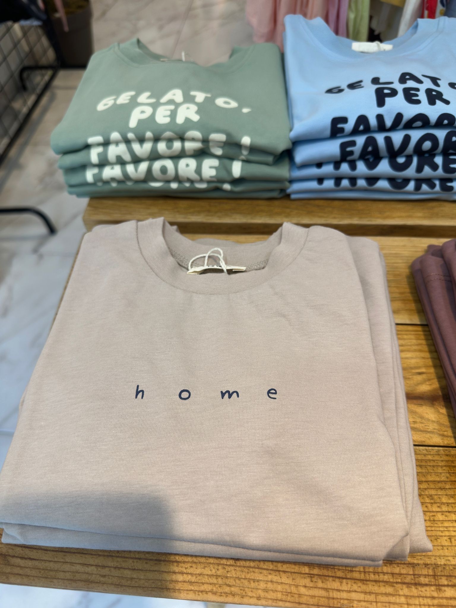 Sloganlı Basic Sweat - Taş