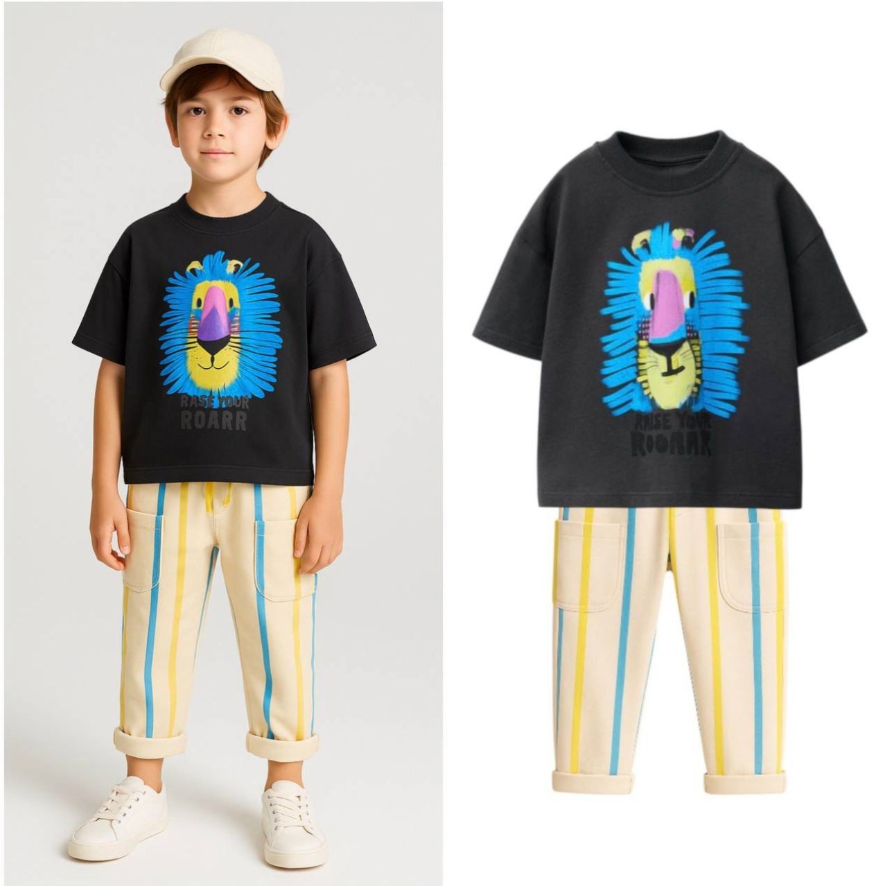 Animal Çizgili Alt Jogger Takım