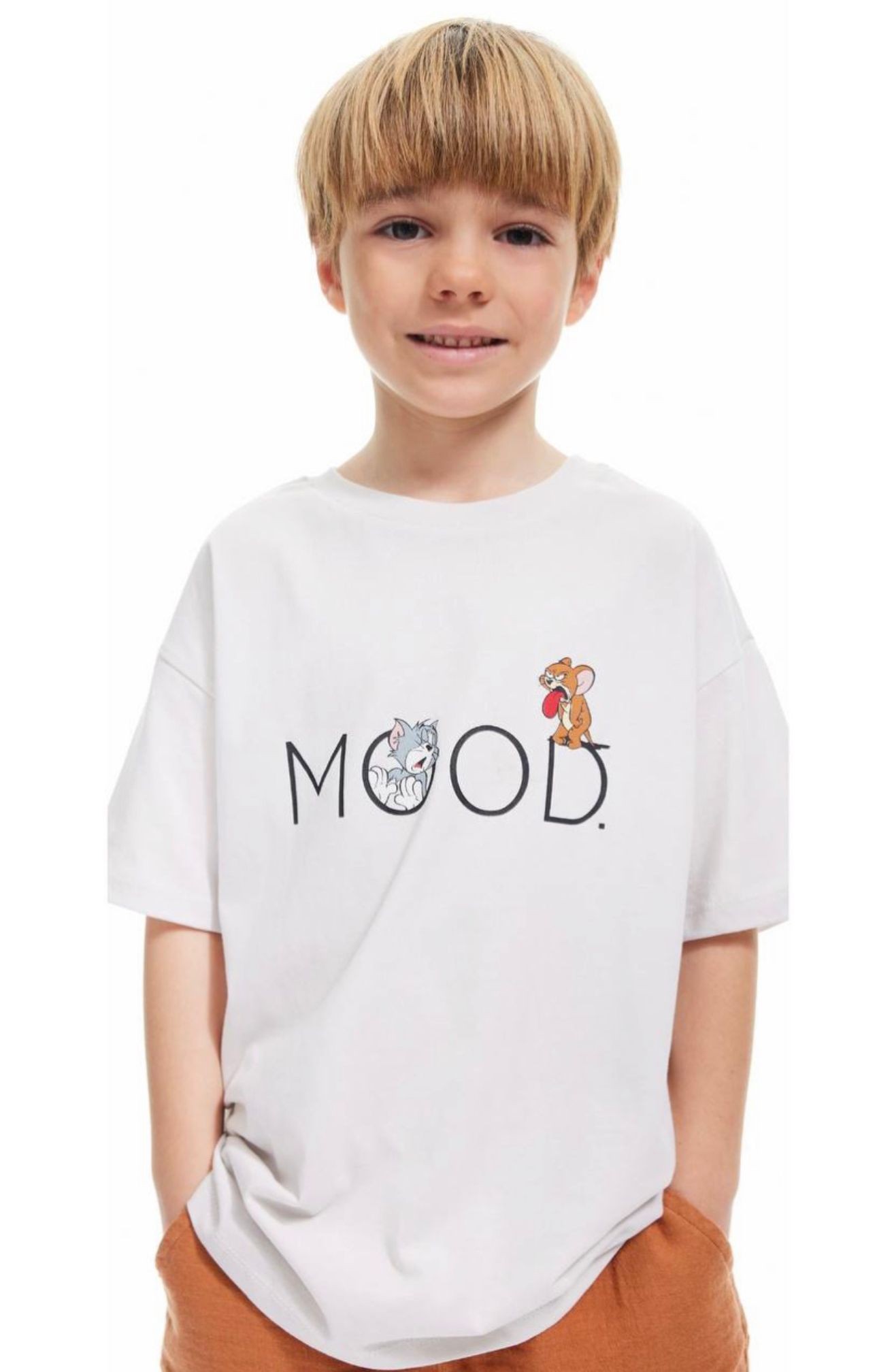 Mood Baskı Basic Tshirt - GRİ