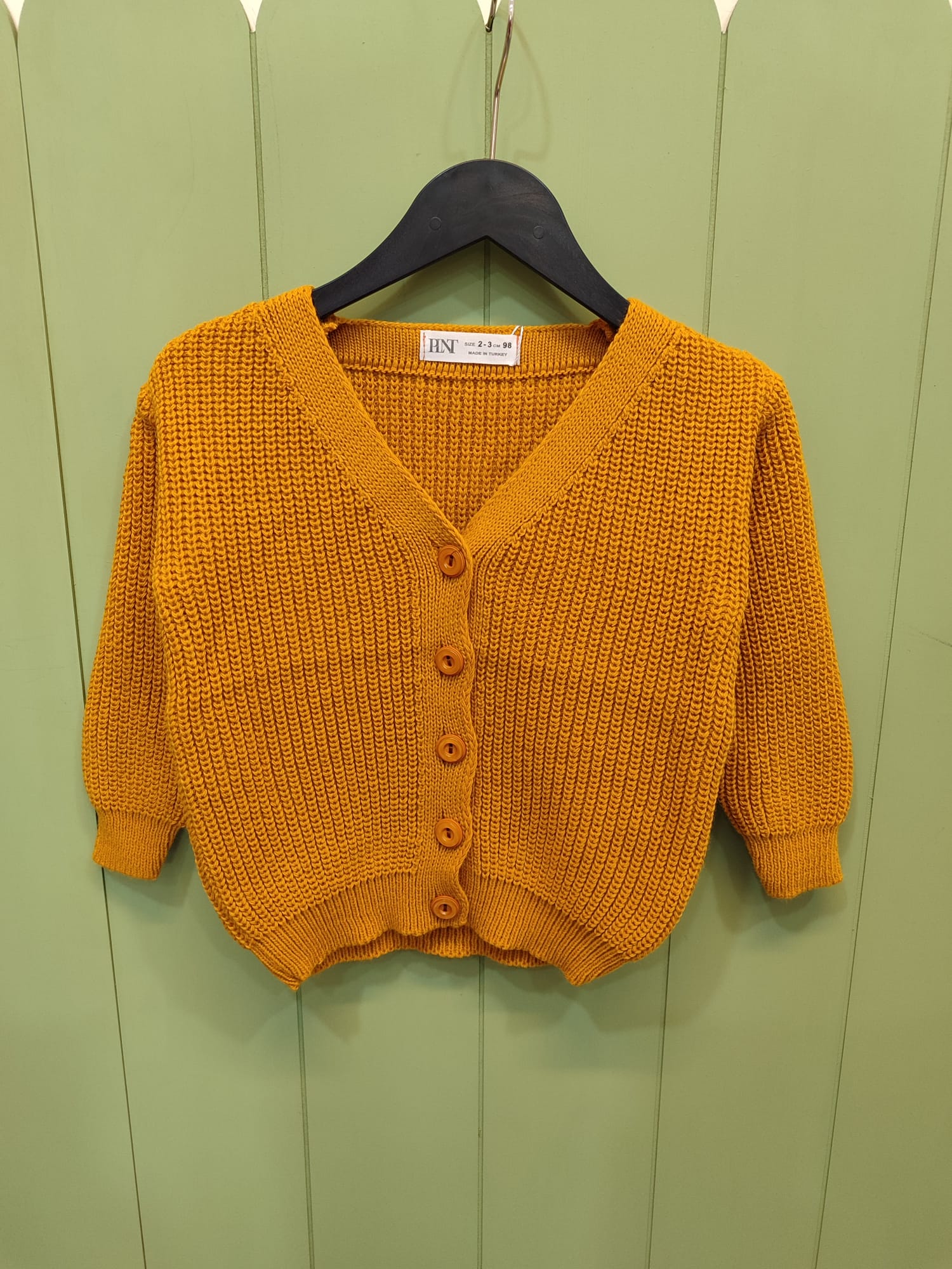 Triko Hırka - Hardal