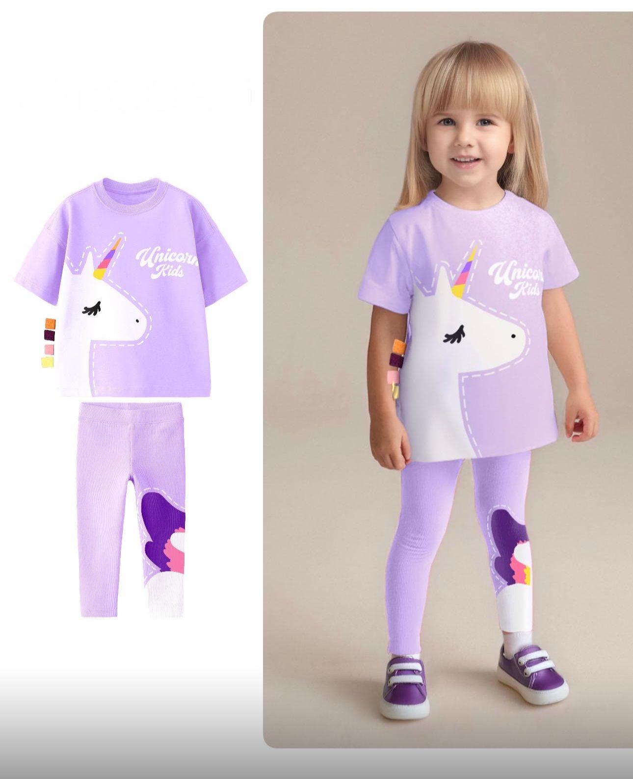 Unicorn Lila Taytlı Takım