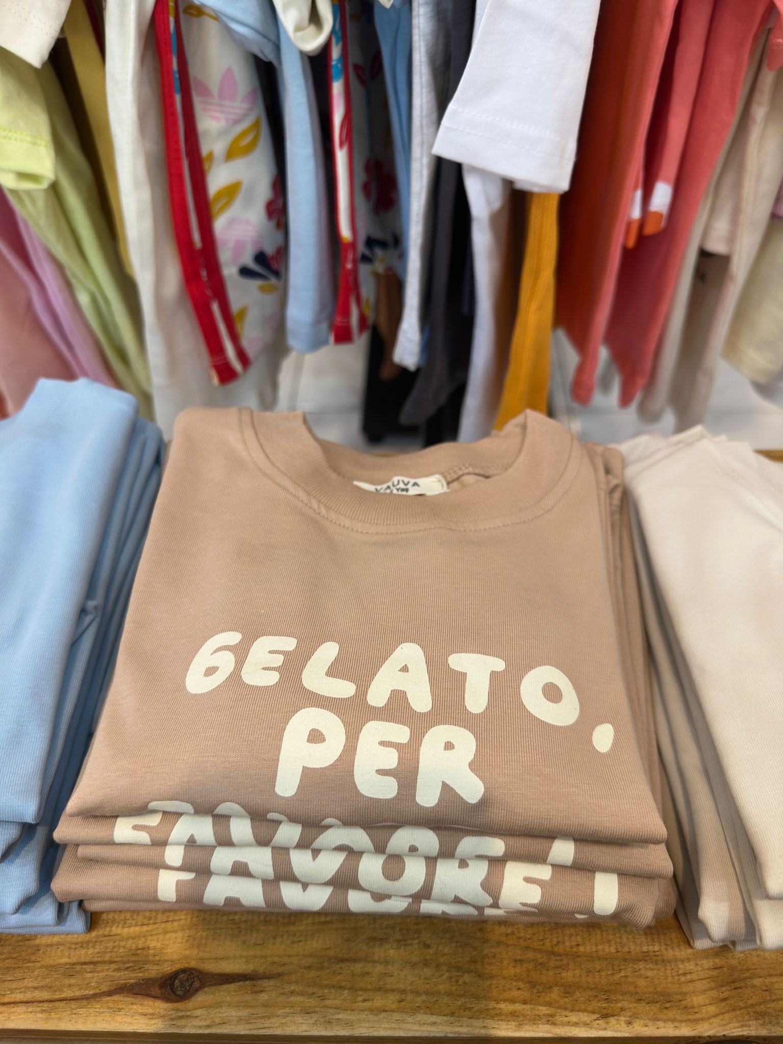 Sloganlı Basic Sweat - Cappucino 