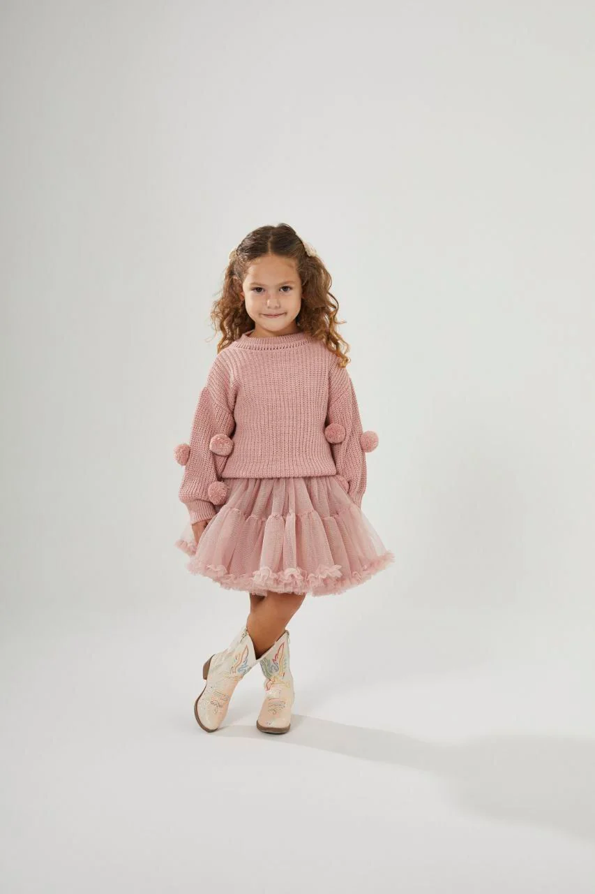 Tütü Etek-Kazak Takım /  Pembe 